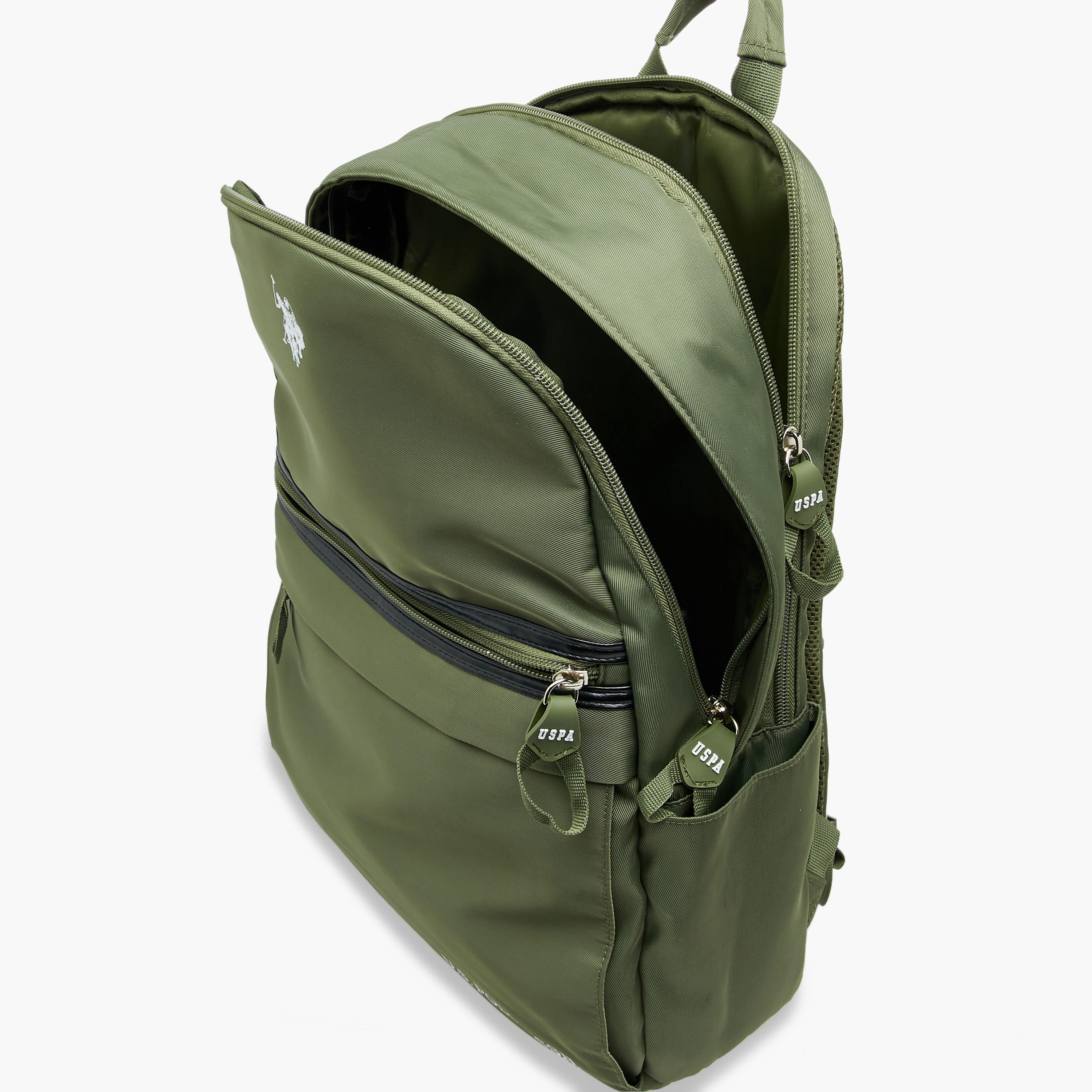 شنطة ظهر بتفاصيل شعار وأحزمة كتف قابلة للتعديل من يو إس بولو أسن - 46x30x12 سم-school-bagsandbackpacks-backpacks-image-10