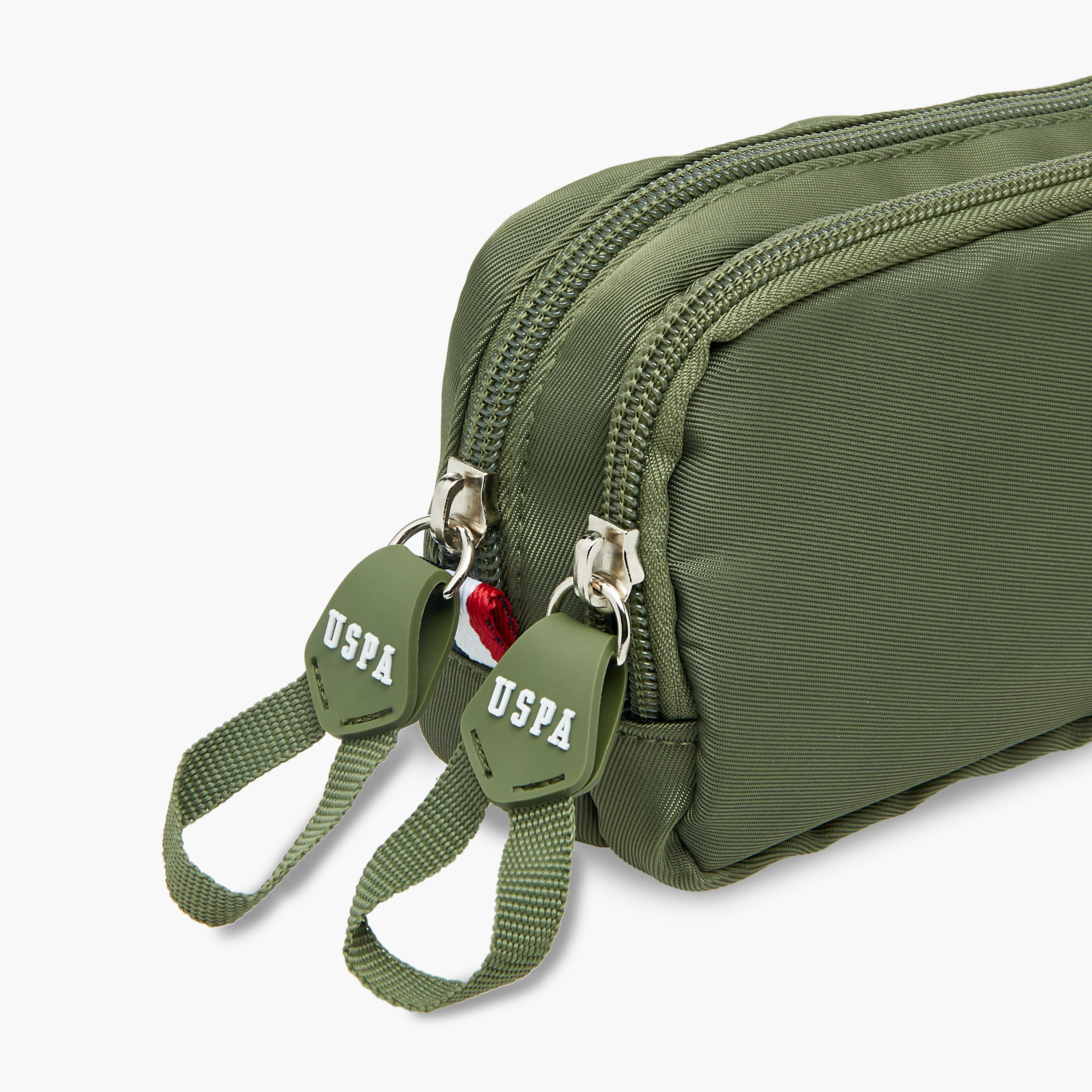 US POLO ASSN. Logo Print Pencil Pouch with Zip Closure-school-stationery-pencilcases-image-4