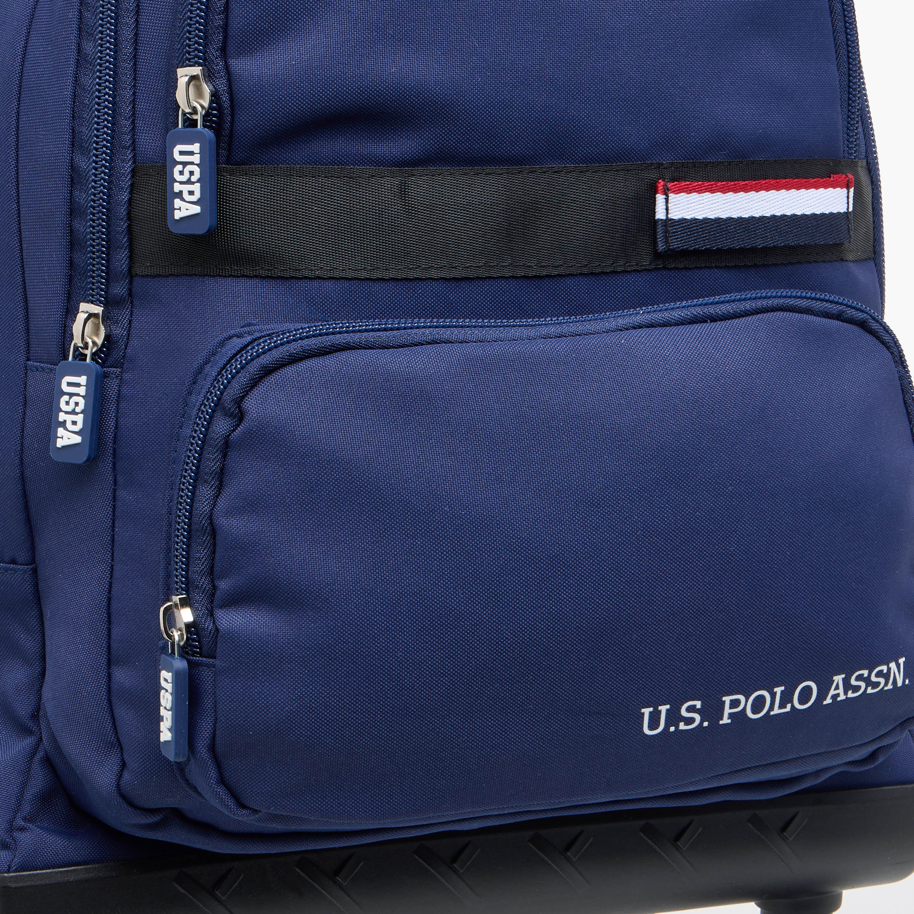 US POLO ASSN. Solid 18-inch Trolley Backpack with Retractable Handle - 46x30x21 cms-school-bagsandbackpacks-trolleybags-image-9