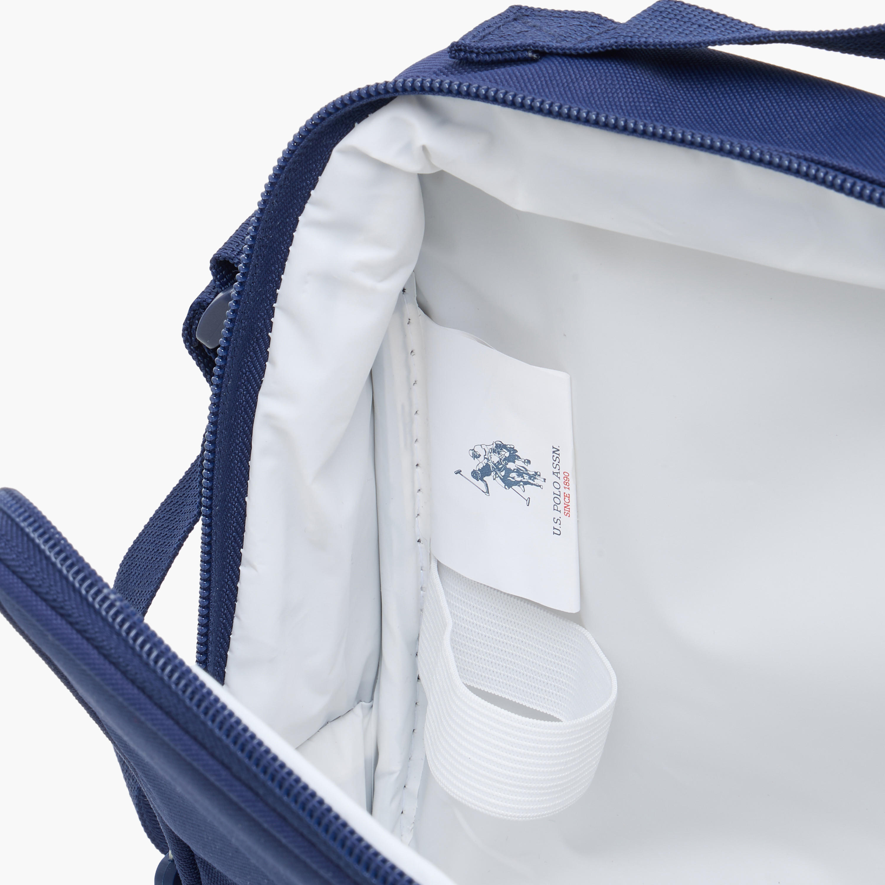 US POLO ASSN.Logo Print Lunch Bag with Zip Closure-school-lunchessentials-lunchbags-image-7