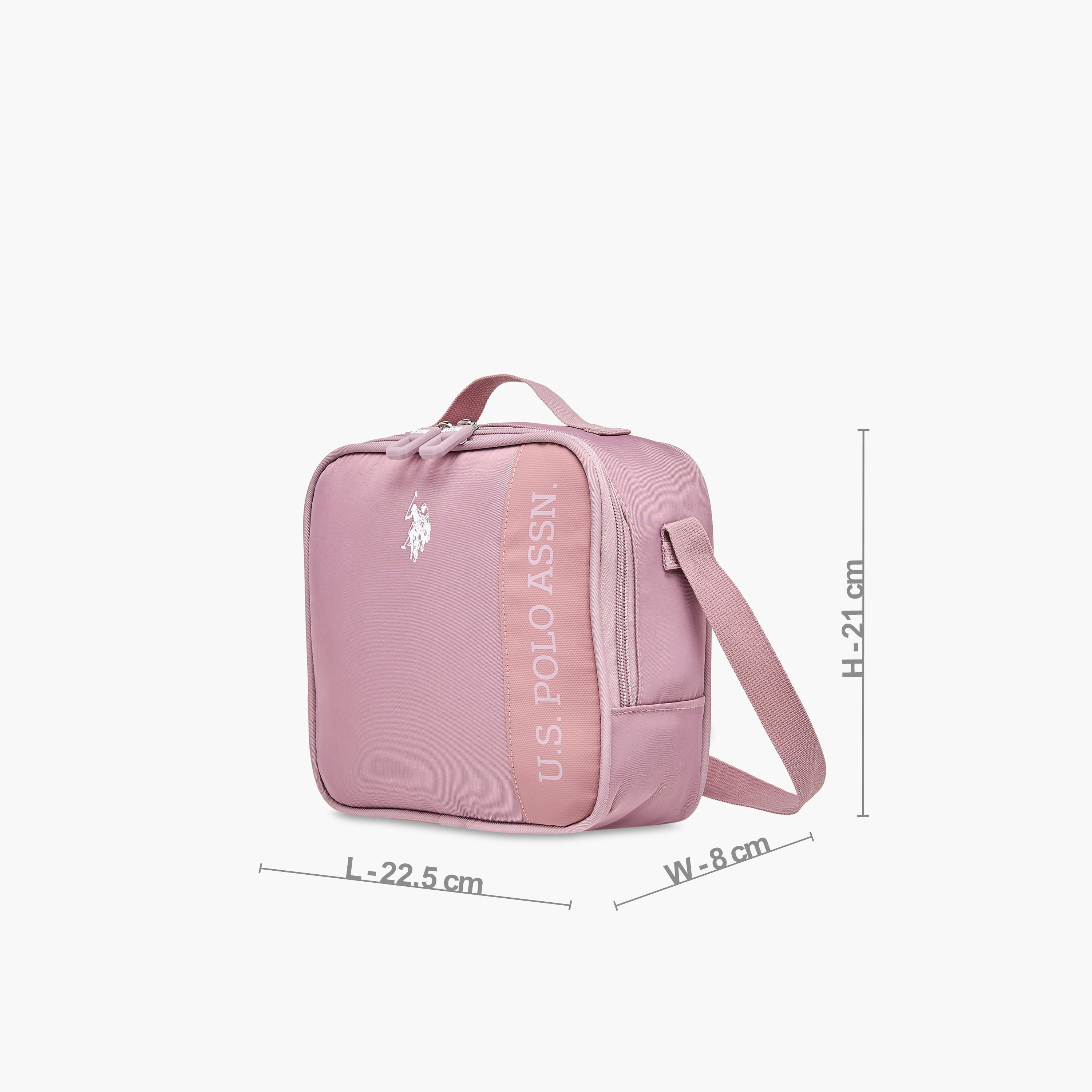 US Polo ASSN. Logo Print Lunch Bag with Zip Closure-school-lunchessentials-lunchbags-image-2
