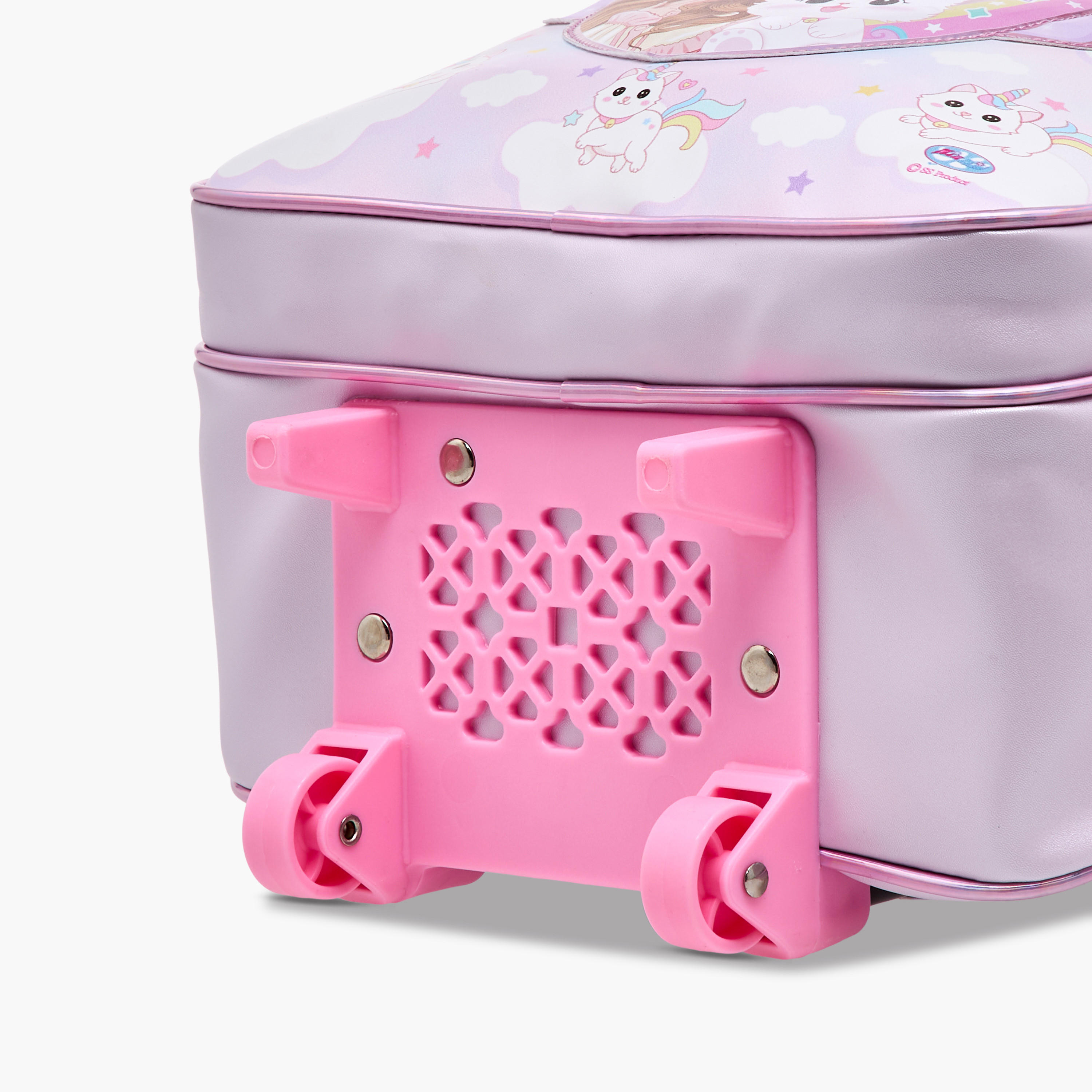 Minmie Cats Trolley Bag for Girls 5-8 Years with Retractable Handle – 12 inches-school-bagsandbackpacks-trolleybags-image-10
