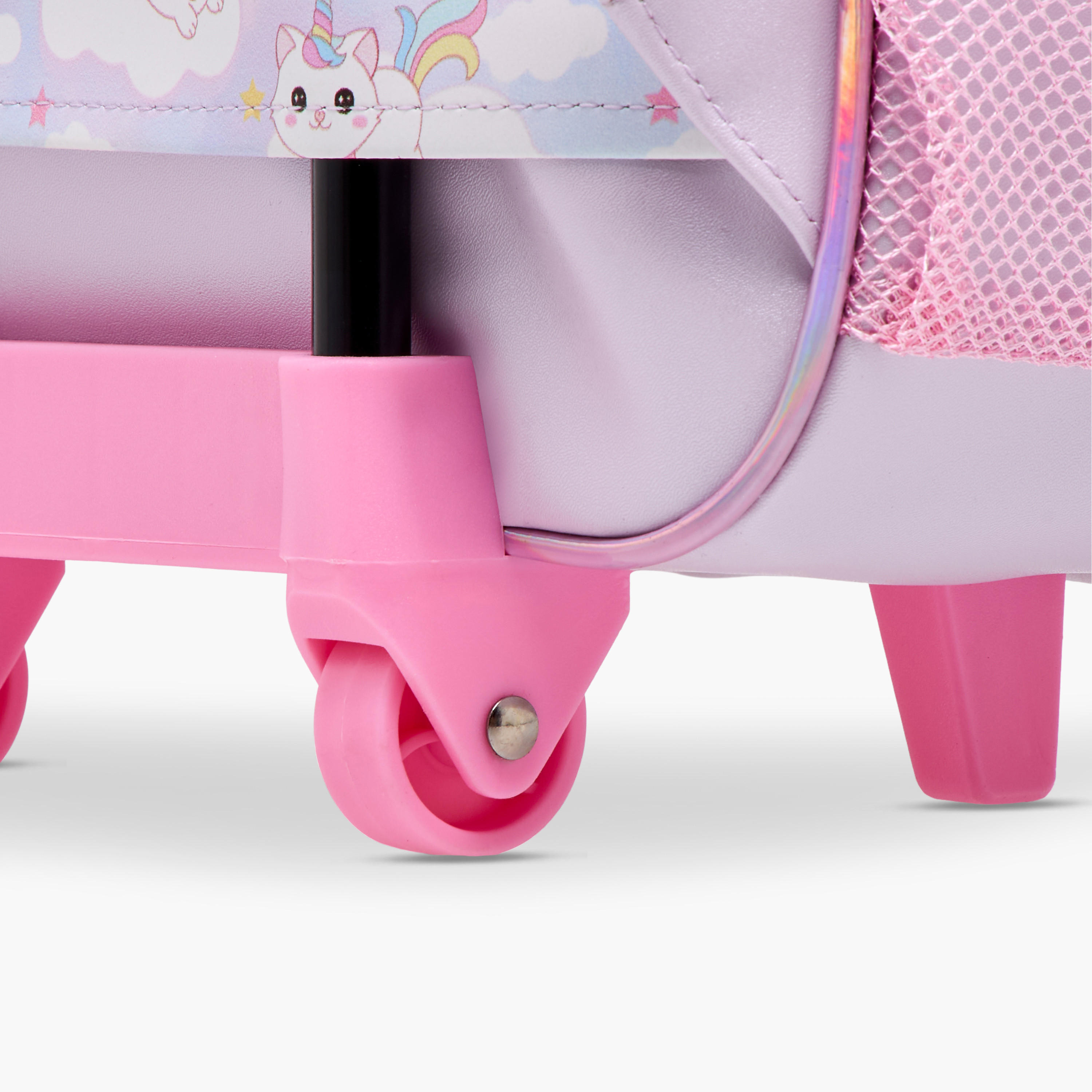 Minmie Cats Trolley Bag for Girls 5-8 Years with Retractable Handle – 12 inches-school-bagsandbackpacks-trolleybags-image-11