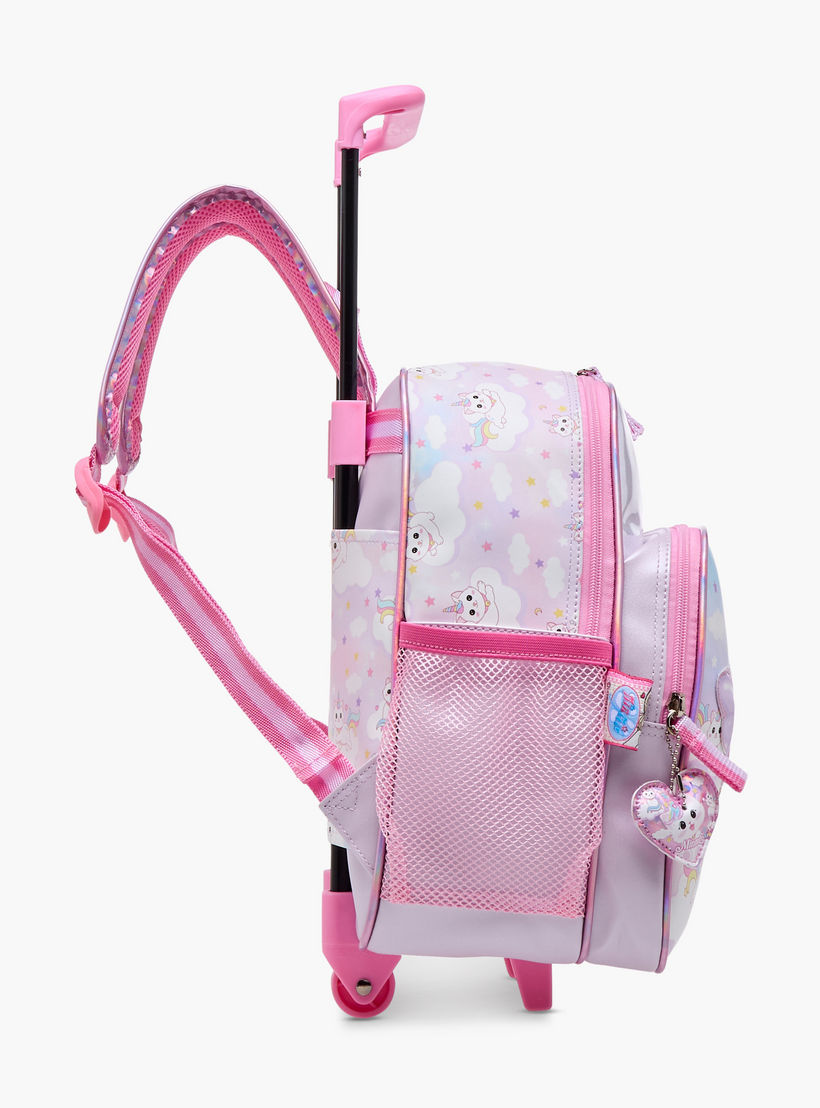 Minmie Cats Trolley Bag for Girls 5-8 Years with Retractable Handle – 12 inches-school-bagsandbackpacks-trolleybags-image-3