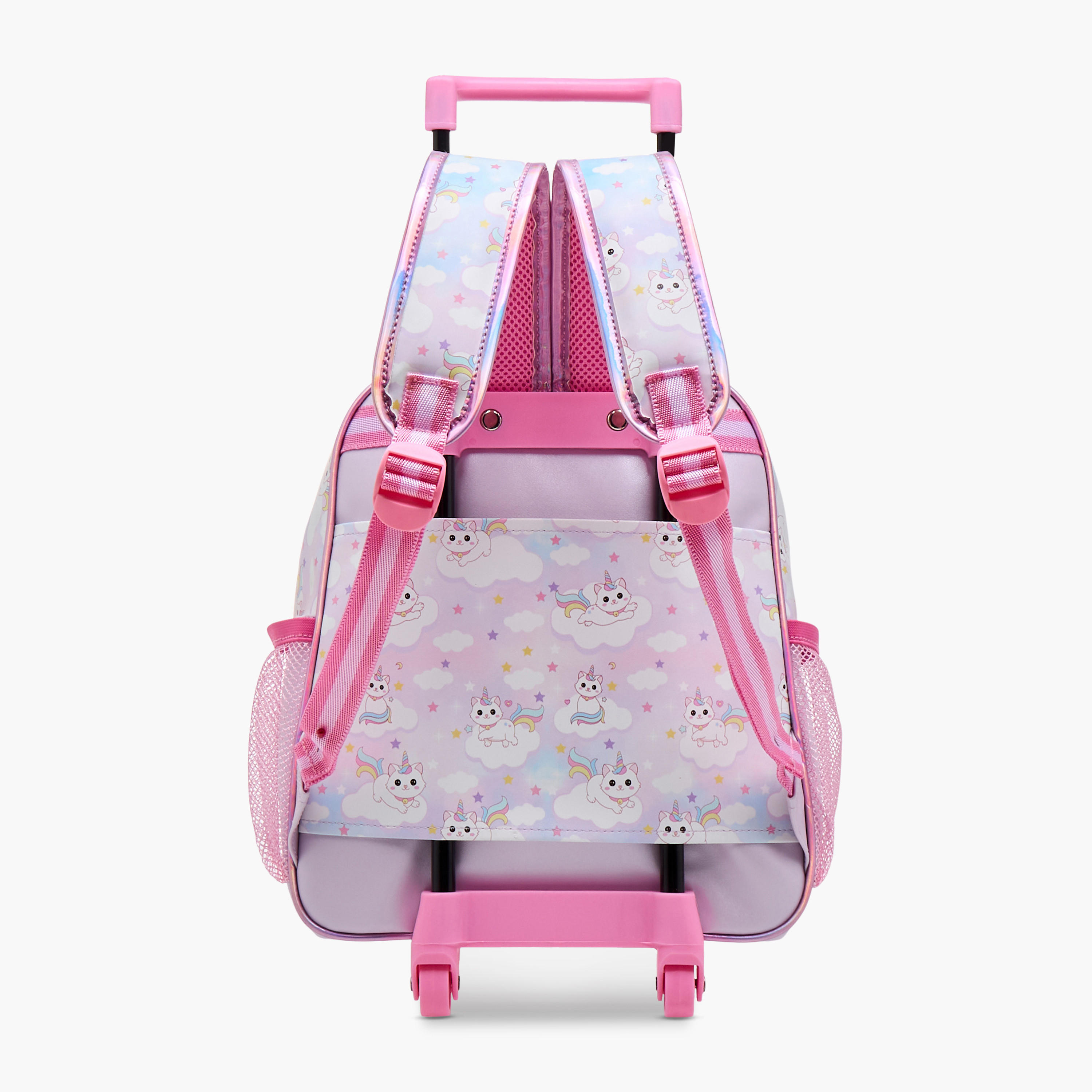 Minmie Cats Trolley Bag for Girls 5-8 Years with Retractable Handle – 12 inches-school-bagsandbackpacks-trolleybags-image-5