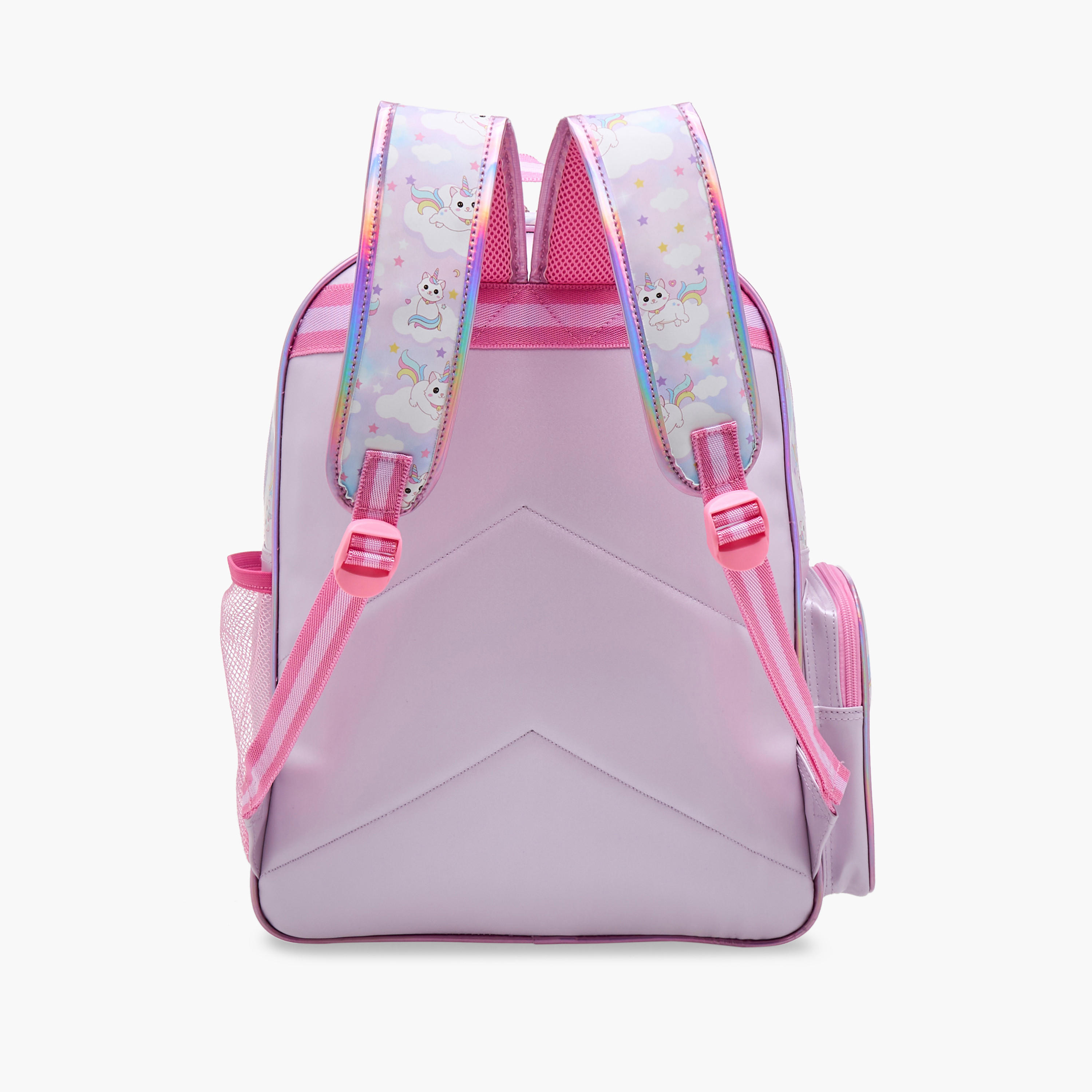 Minmie Caticorn Print 16-inch Backpack with Adjustable Shoulder Straps - 31x13x40 cms-school-bagsandbackpacks-backpacks-image-5