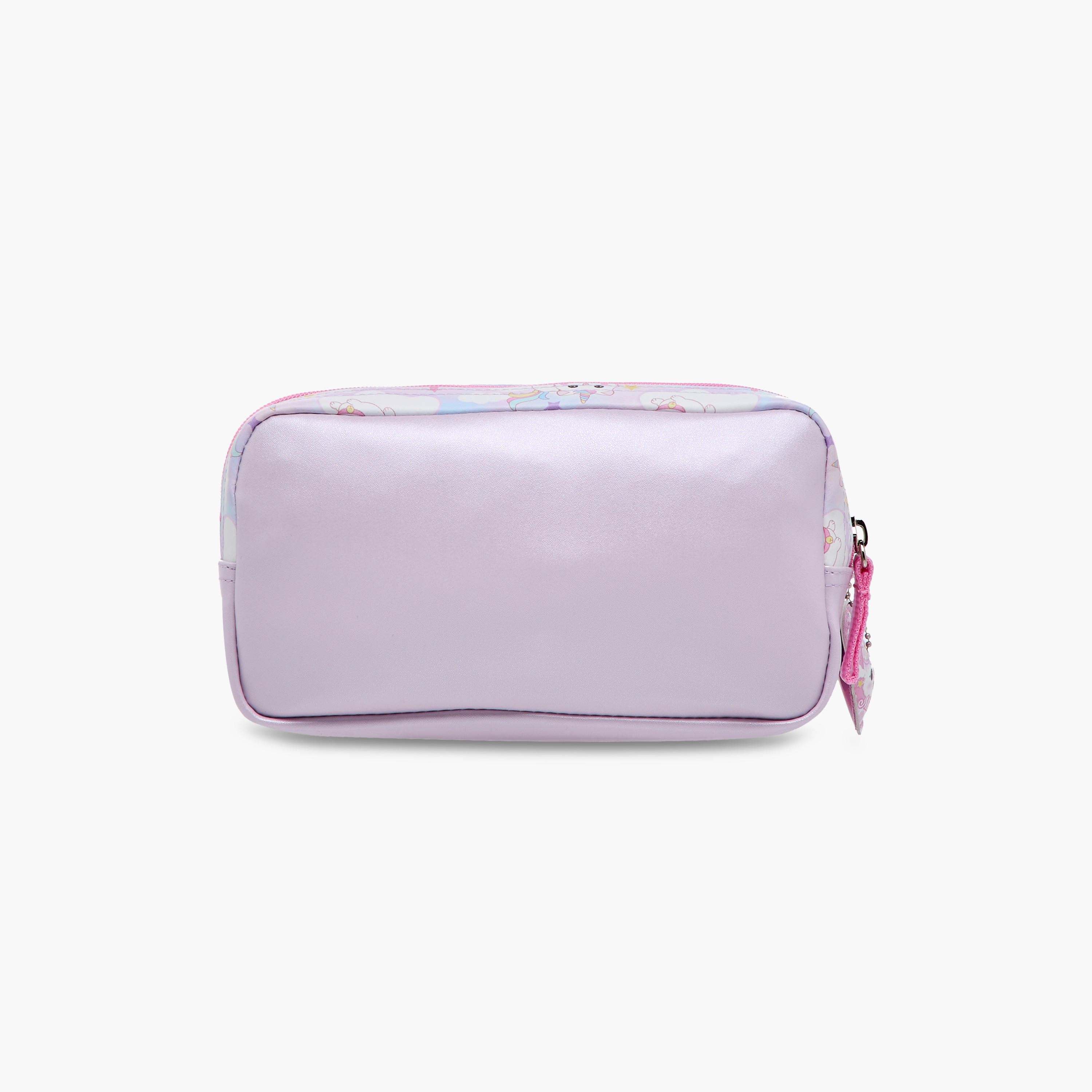 Minmie Caticorn Print Pencil Pouch with Zip Closure-school-stationery-pencilcases-image-3