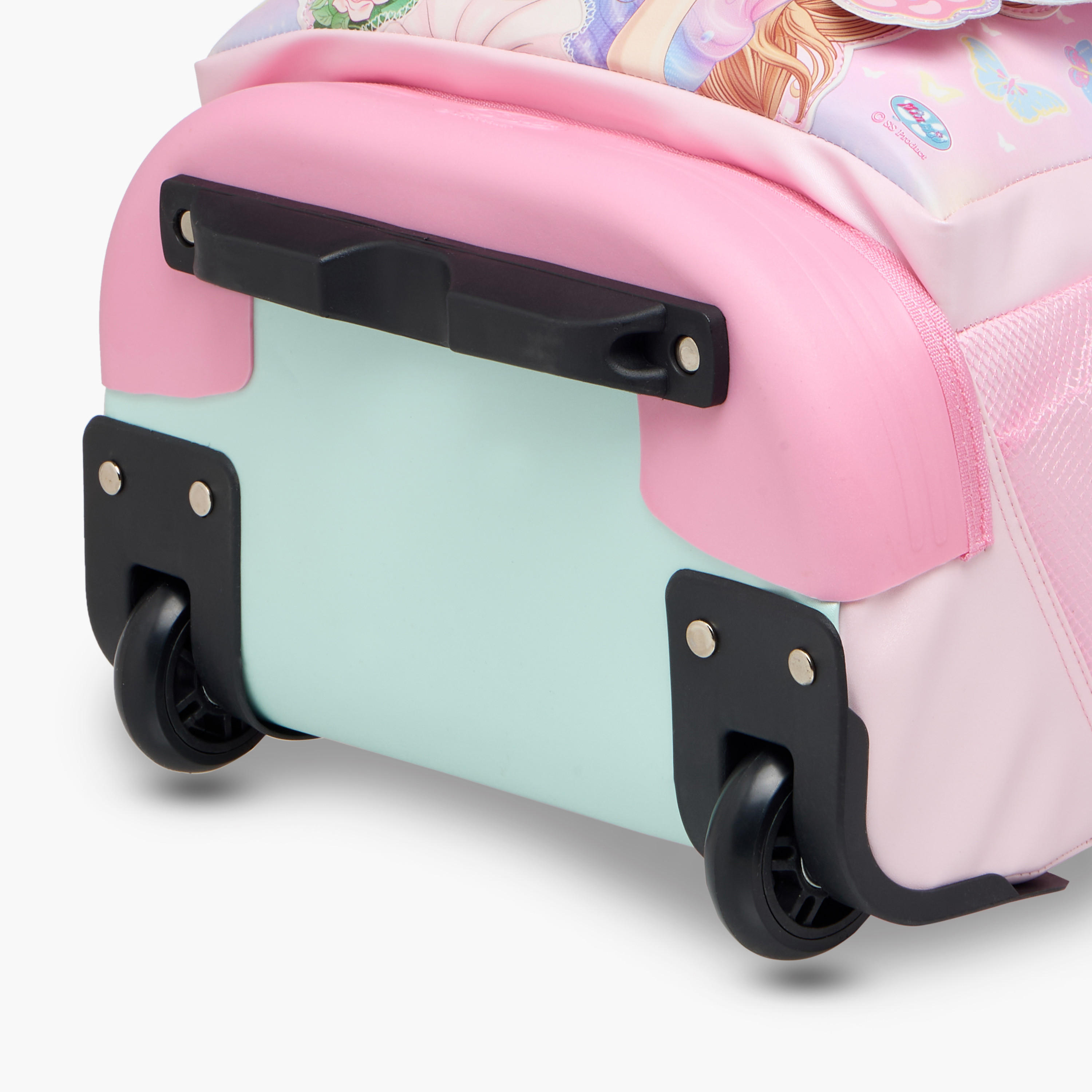 شنطة ترولي للبنات 5-8 سنوات بمقبض قابل للسحب وتصميم فراشة من مينمي - 18 بوصة-school-bagsandbackpacks-trolleybags-image-12