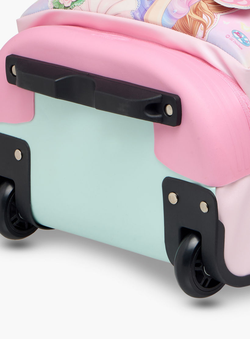 شنطة ترولي للبنات 5-8 سنوات بمقبض قابل للسحب وتصميم فراشة من مينمي - 18 بوصة-school-bagsandbackpacks-trolleybags-image-12