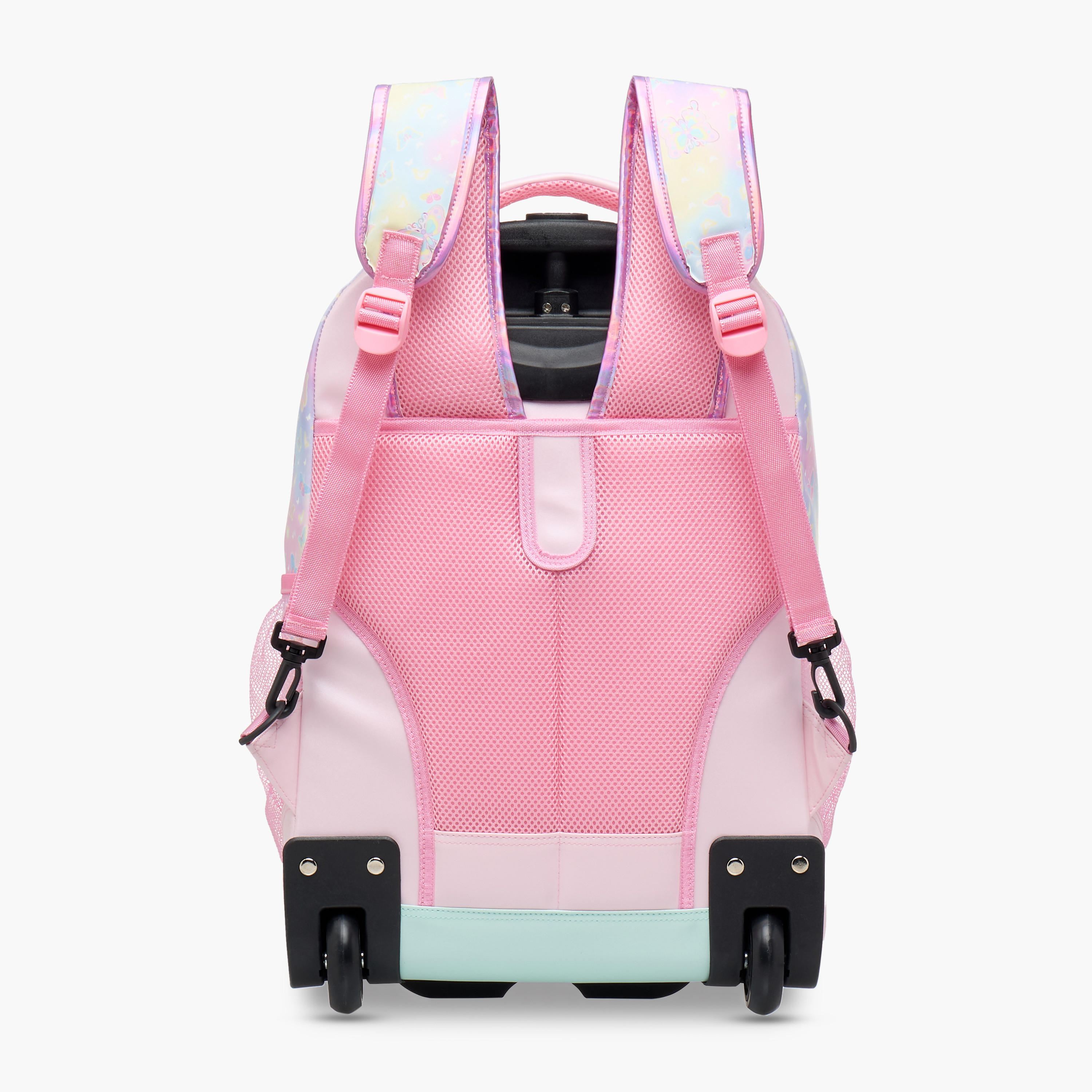 شنطة ترولي للبنات 5-8 سنوات بمقبض قابل للسحب وتصميم فراشة من مينمي - 18 بوصة-school-bagsandbackpacks-trolleybags-image-5
