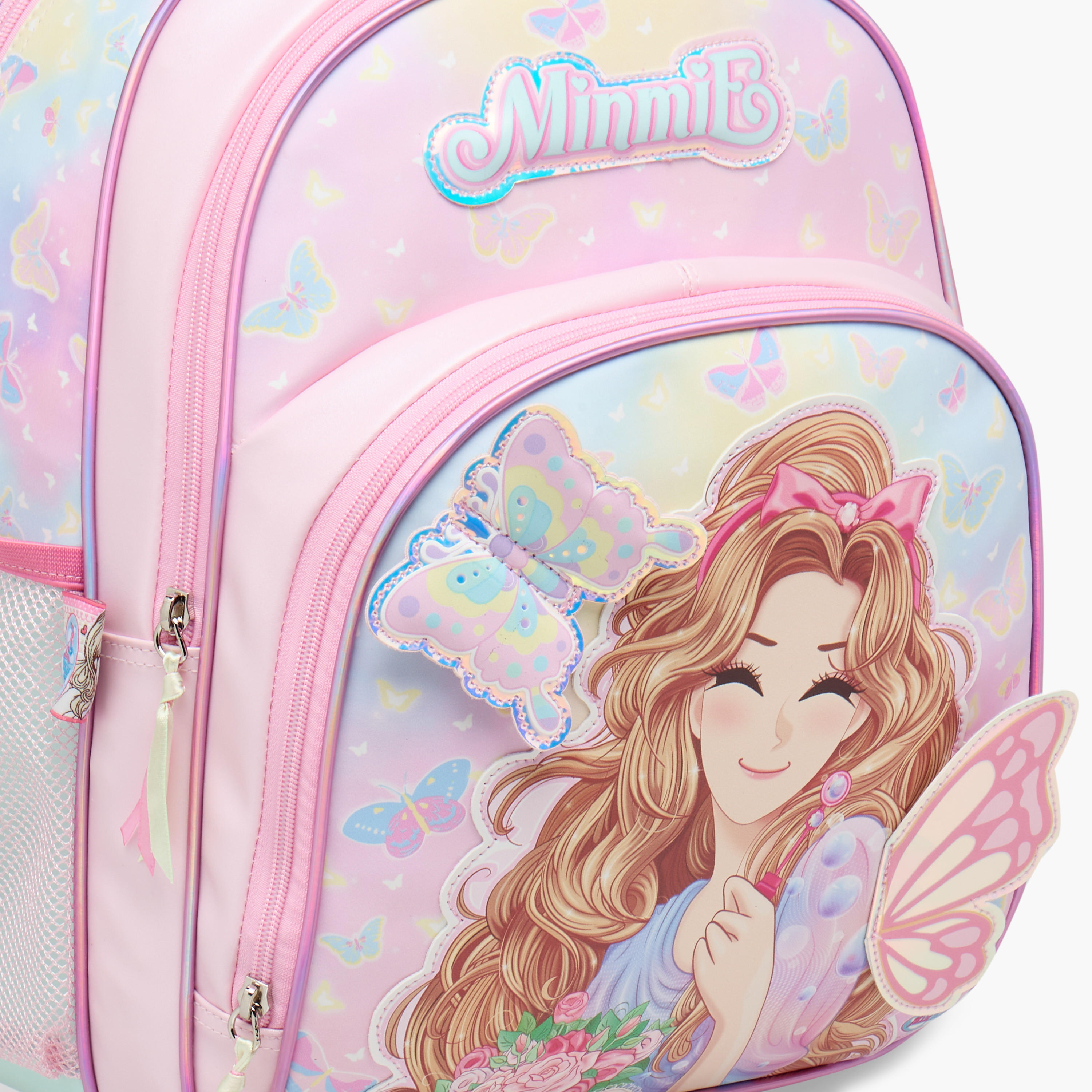 Minmie Graphic Print 16-inch Backpack with Adjustable Shoulder Straps - 31x15x41 cms-school-bagsandbackpacks-backpacks-image-7