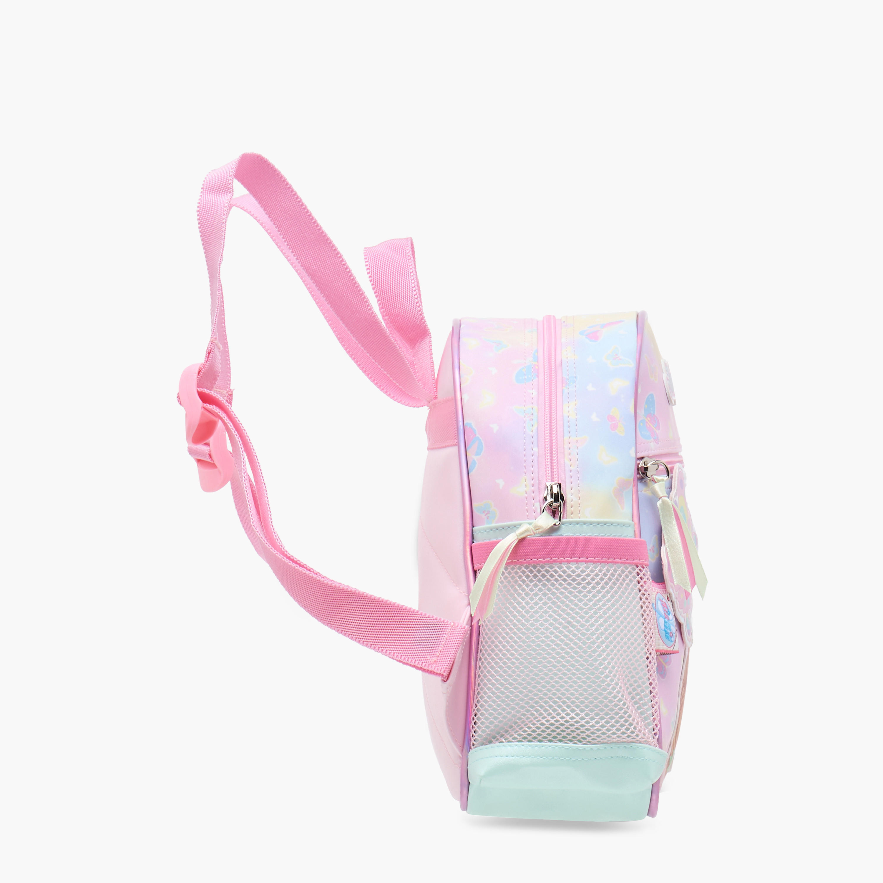 Minmie My Butterfly Print 10-inch Backpack with Adjustable Straps and Zip Closure - 21x9x25 cms-school-bagsandbackpacks-backpacks-image-3