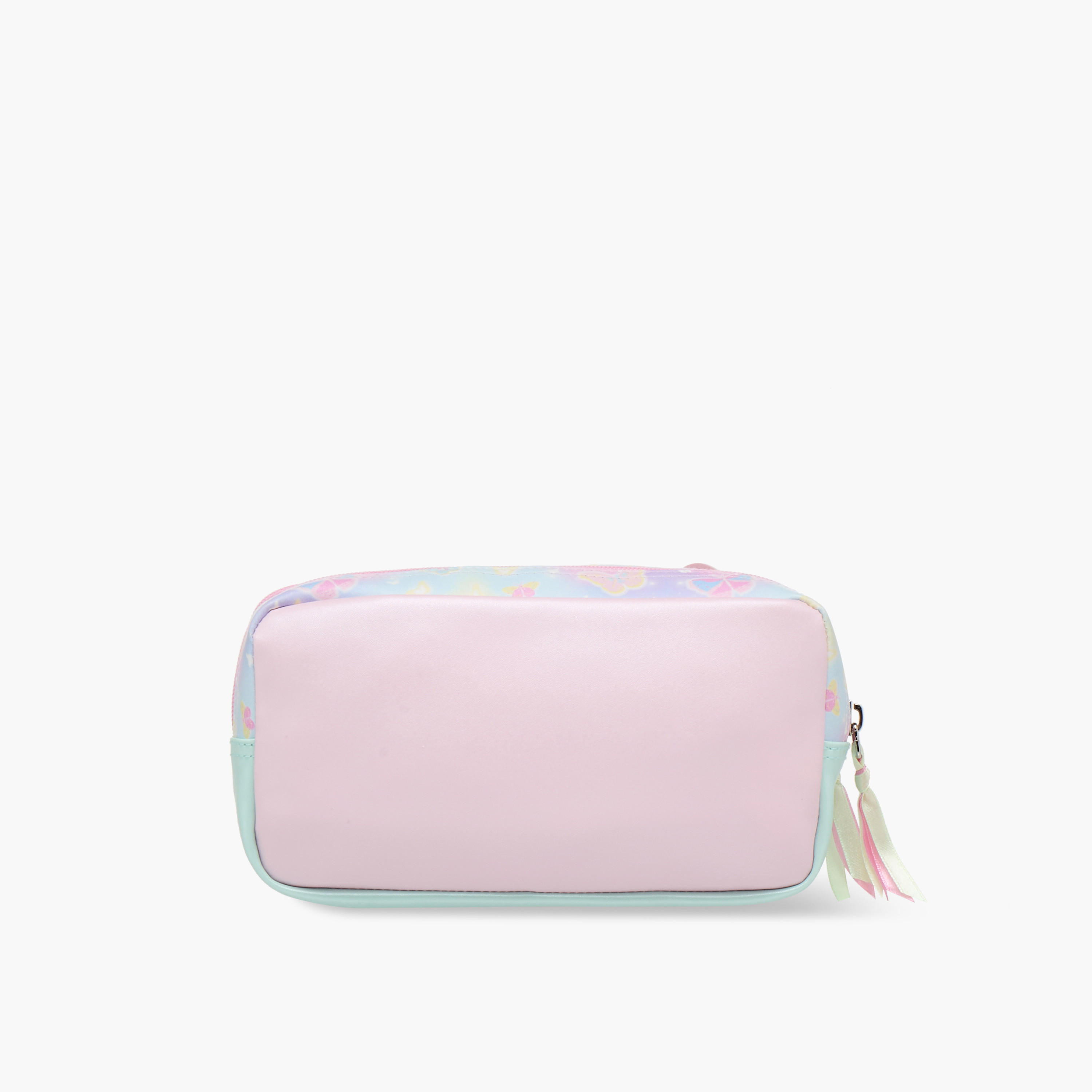Minmie Butterfly Applique Pencil Pouch with Zip Closure-school-stationery-pencilcases-image-3
