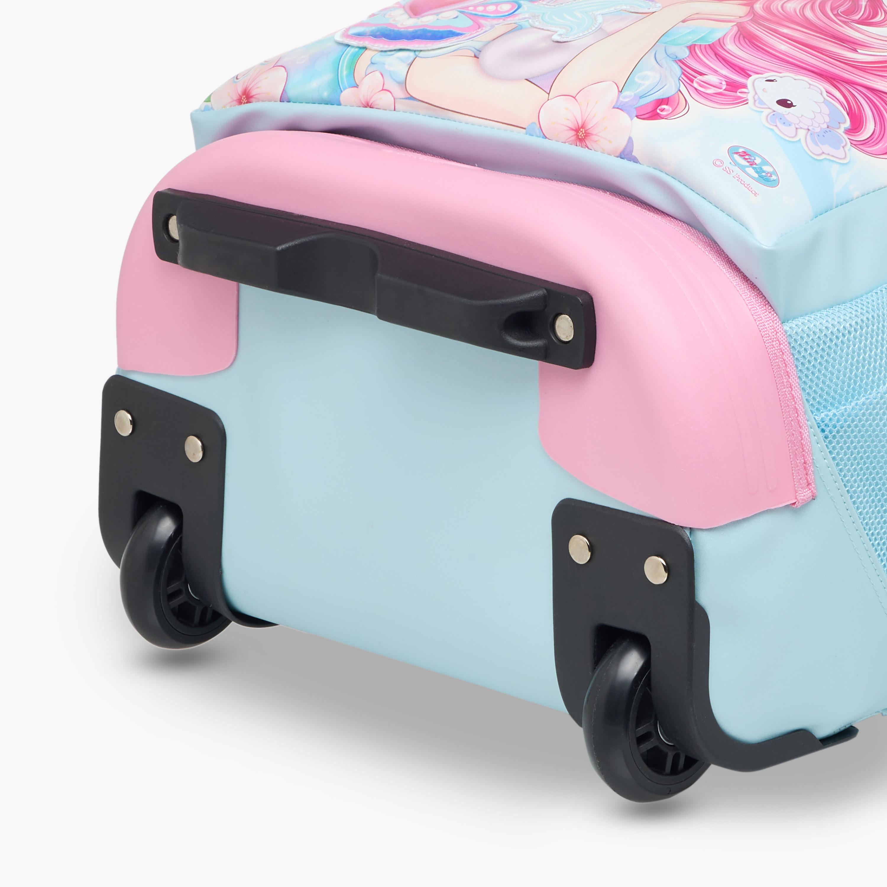 Minmie Mermaid Trolley Bag for Girls 5-8 Years with Retractable Handle – 18 inches-school-bagsandbackpacks-trolleybags-image-12