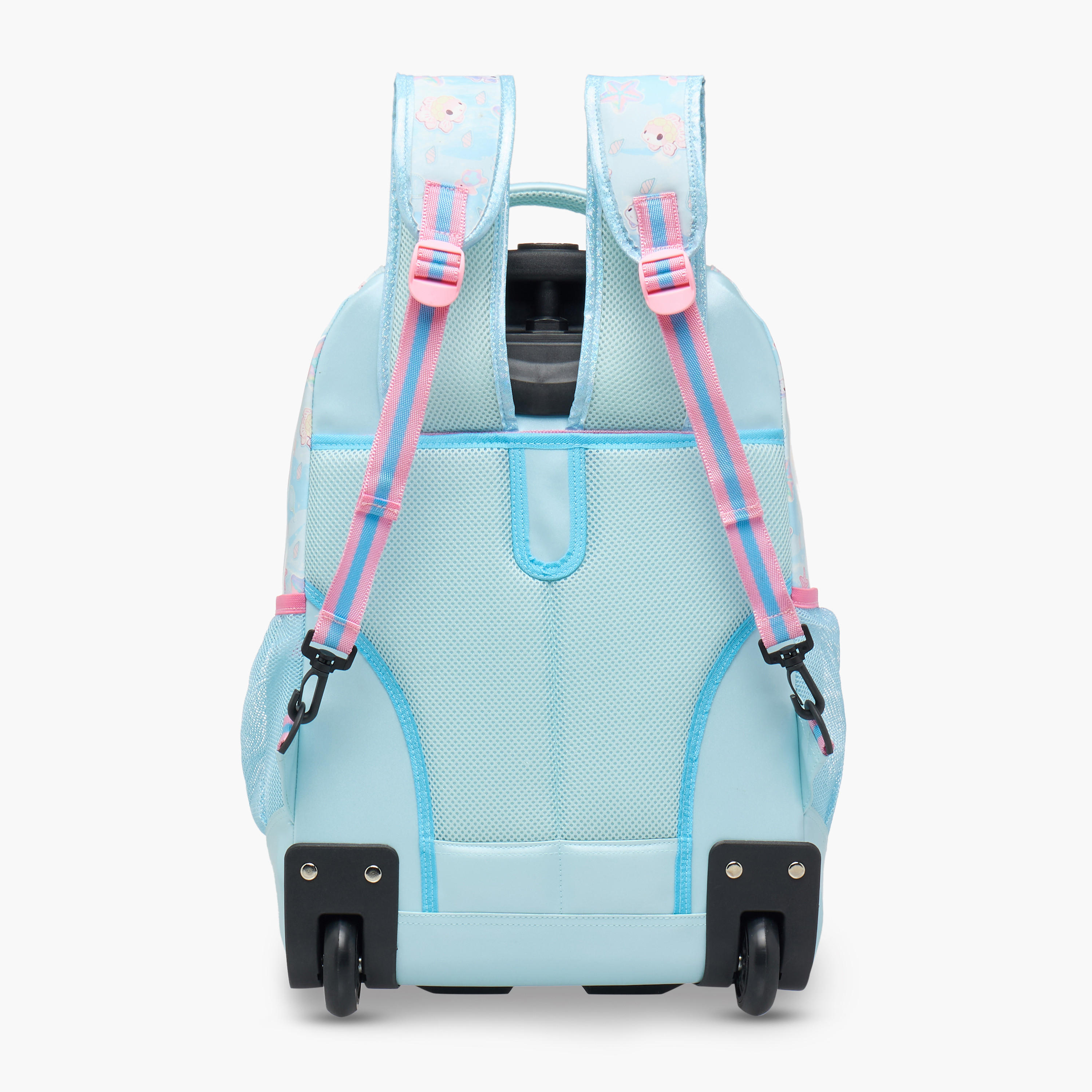 شنطة ترولي للبنات 5-8 سنوات بمقبض قابل للسحب وتصميم ميرميد من مينمي - 18 بوصة-school-bagsandbackpacks-trolleybags-image-5