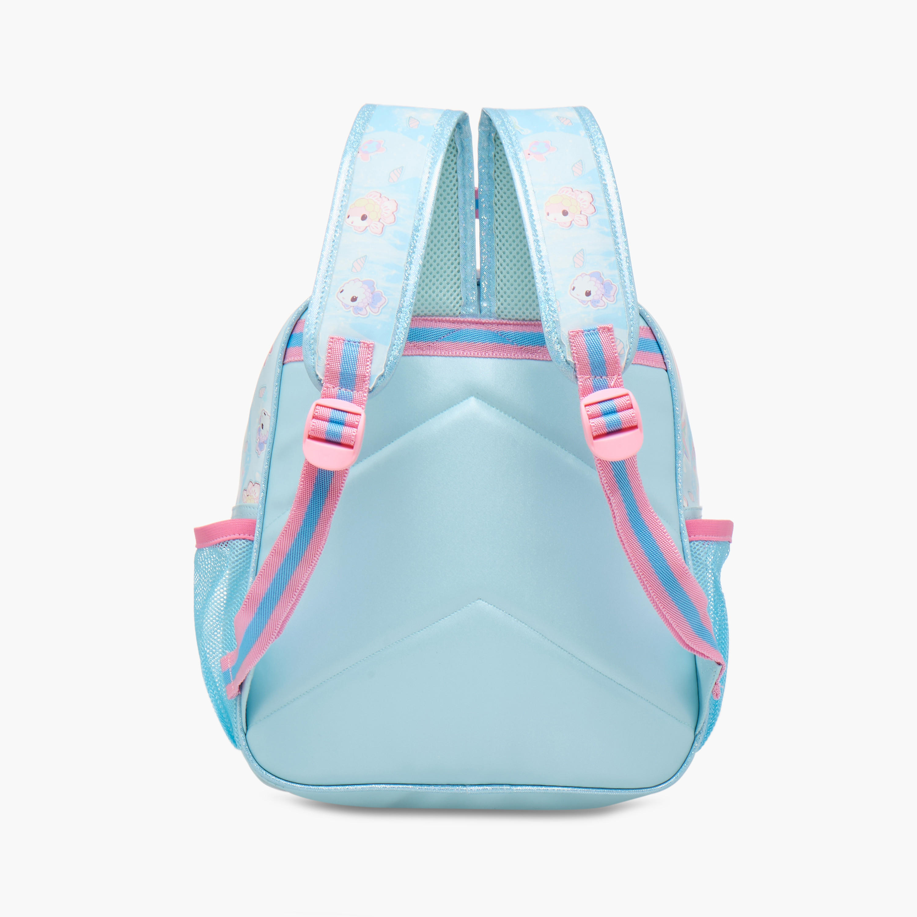 Minmie Mermaid Sequin Print 12-inch Backpack with Adjustable Shoulder Straps - 28x10x30 cms-school-bagsandbackpacks-backpacks-image-5