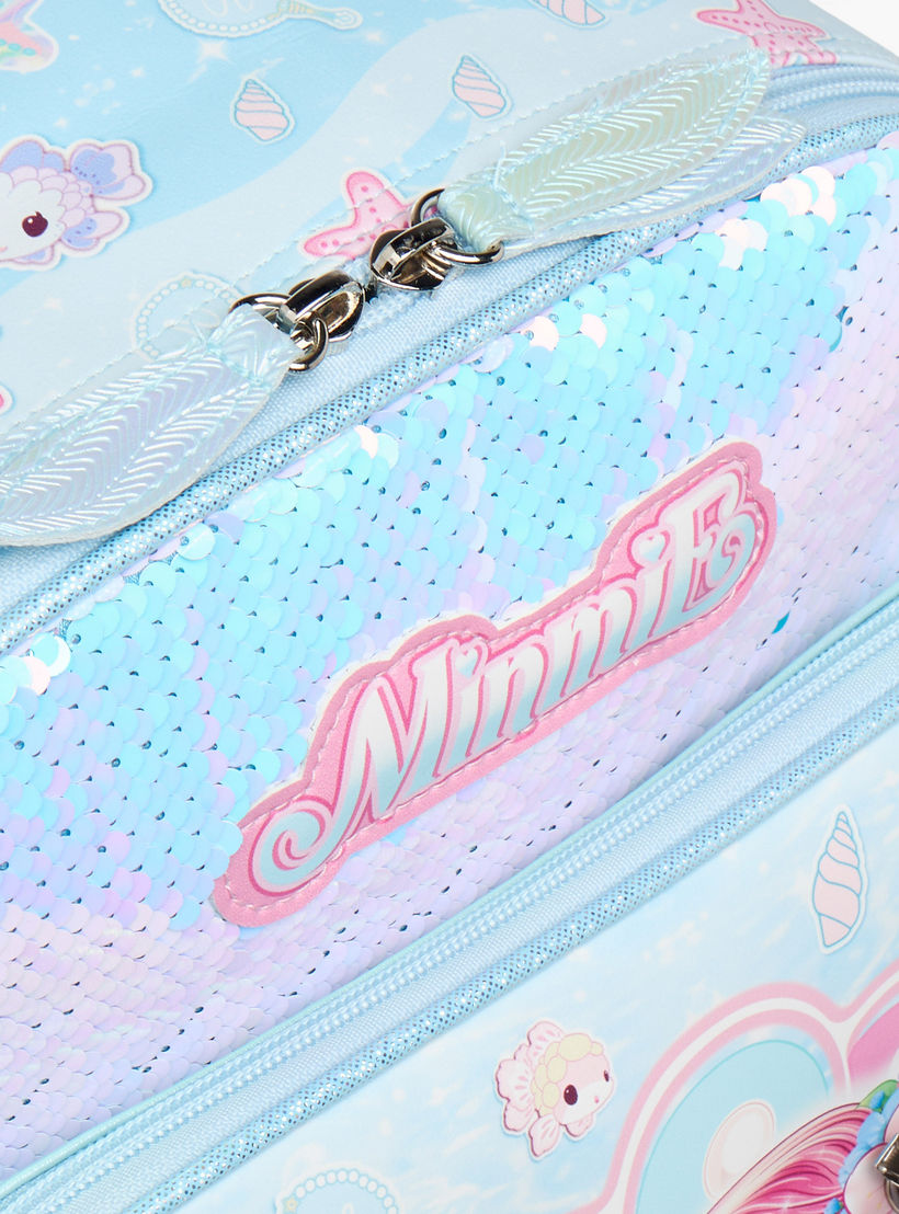 Minmie Mermaid Sequin Print 12-inch Backpack with Adjustable Shoulder Straps - 28x10x30 cms-school-bagsandbackpacks-backpacks-image-8