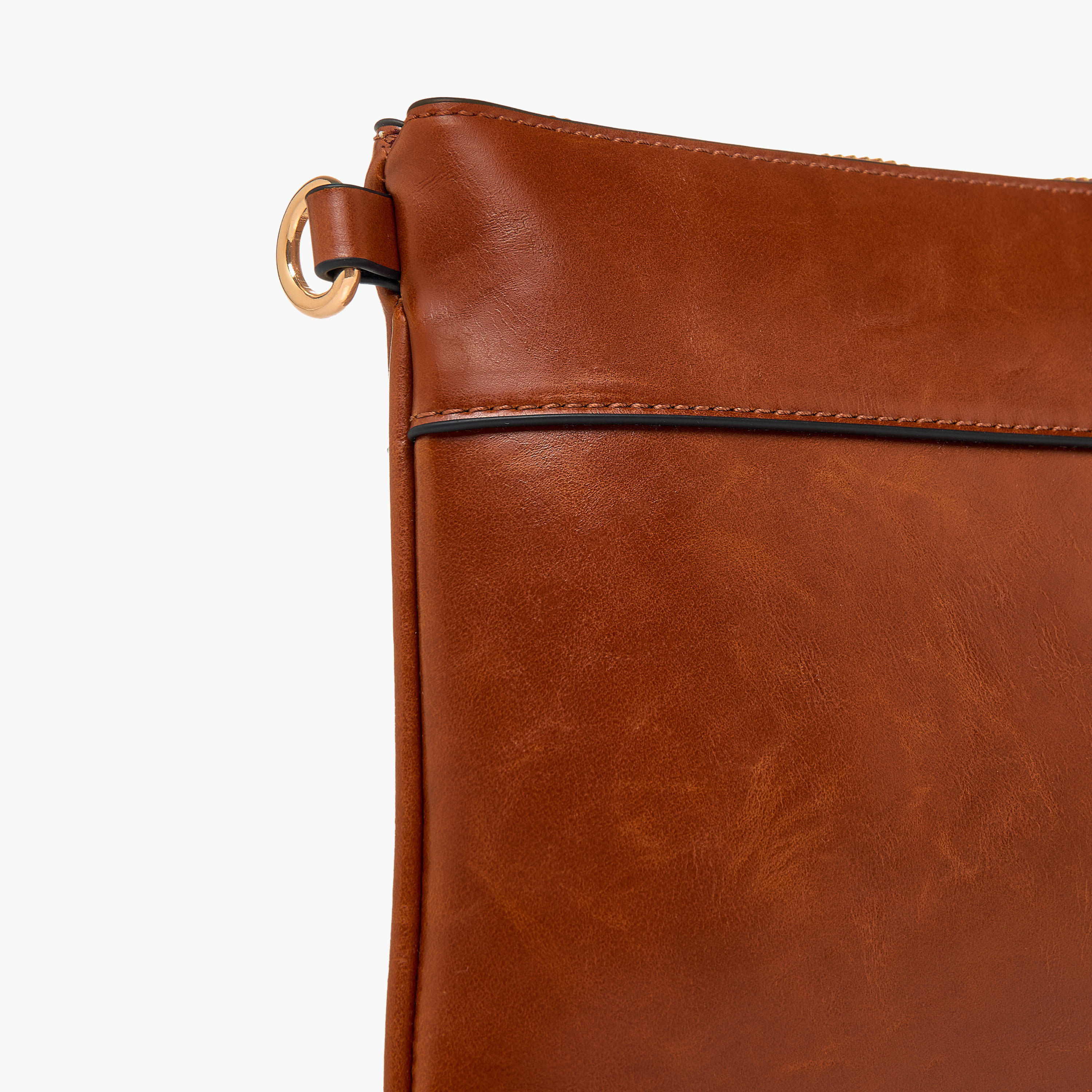 شنطة كلاتش بارزة الملمس بحزام قابل للفصل وسحاب إغلاق من سيليست-women-bagsandwallets-handbags-image-6