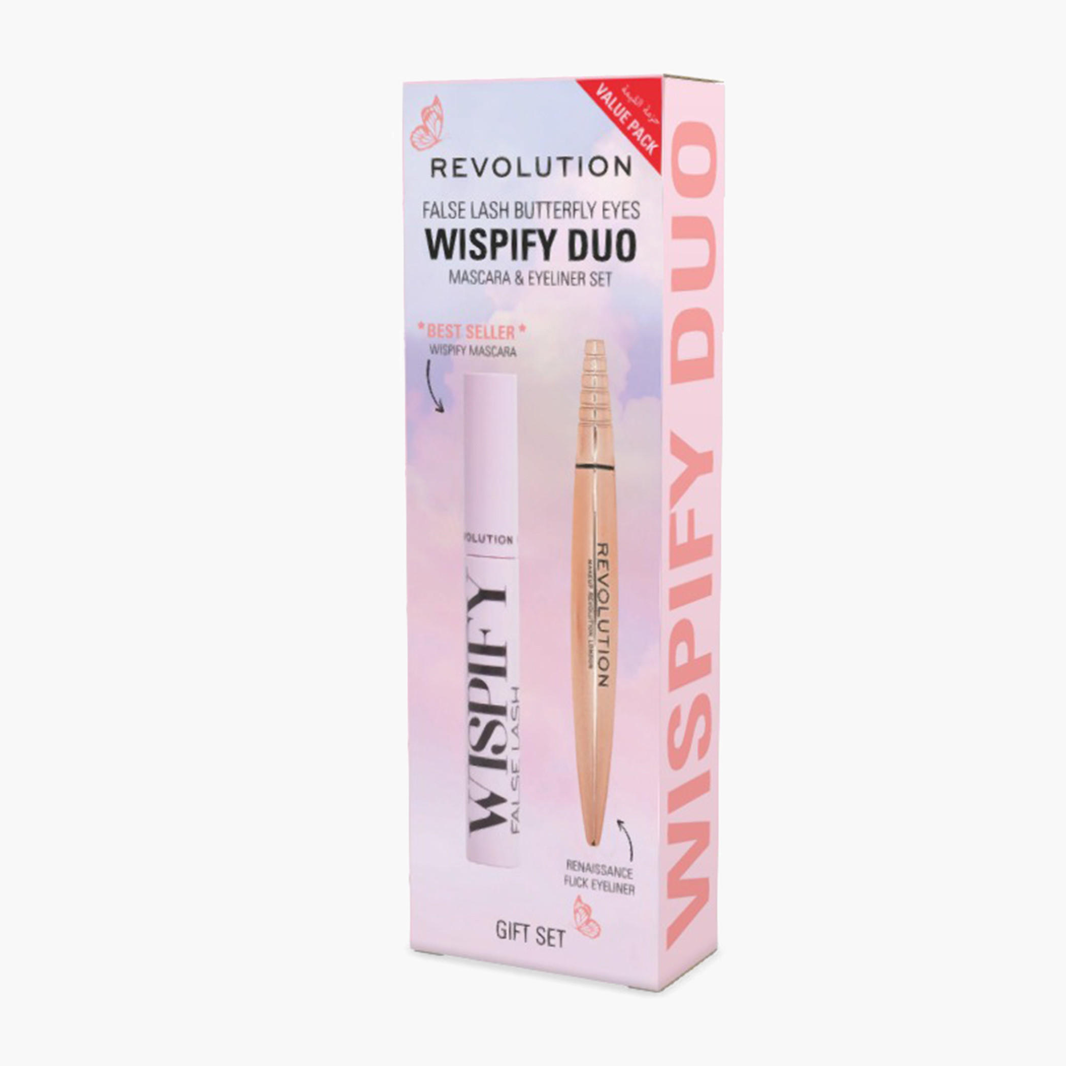 Makeup Revolution Wispify Duo Mascara and Eyeliner Set-beautyandpersonalcare-giftsets-image-1