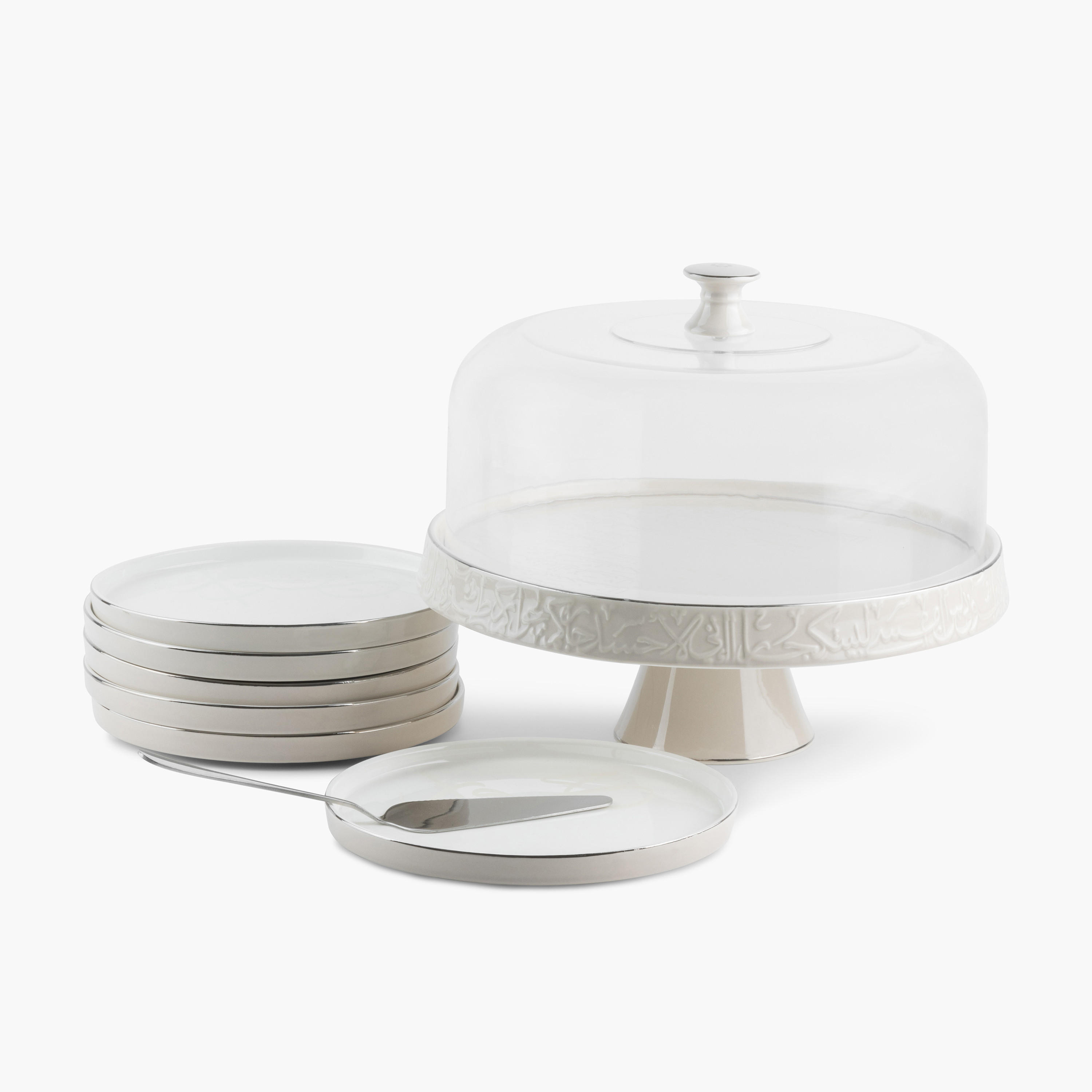 طقم تقديم كيك 9 قطع جيوار من أوتانتيك-household-dining-serveware-cakestands-image-2