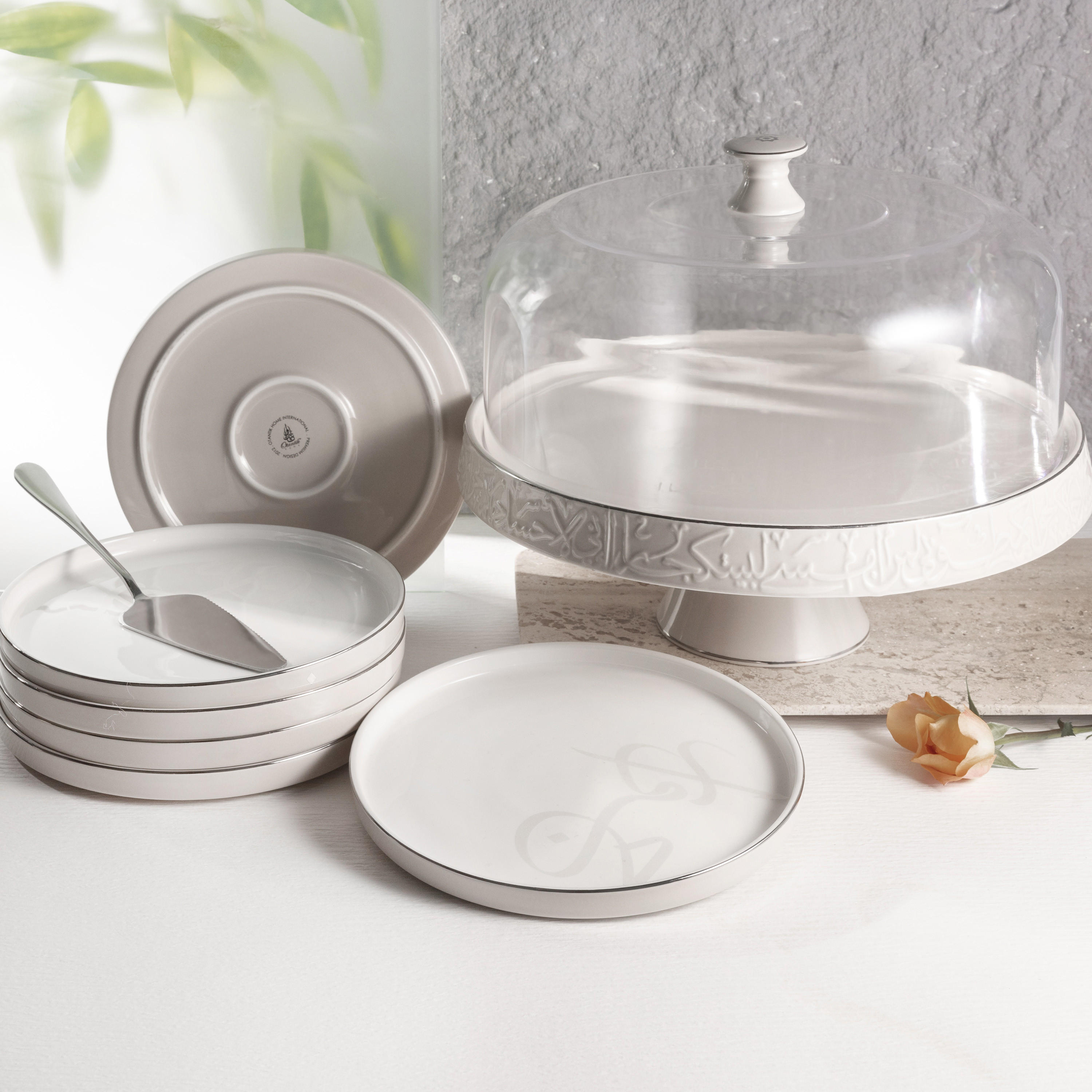 طقم تقديم كيك 9 قطع جيوار من أوتانتيك-household-dining-serveware-cakestands-image-5