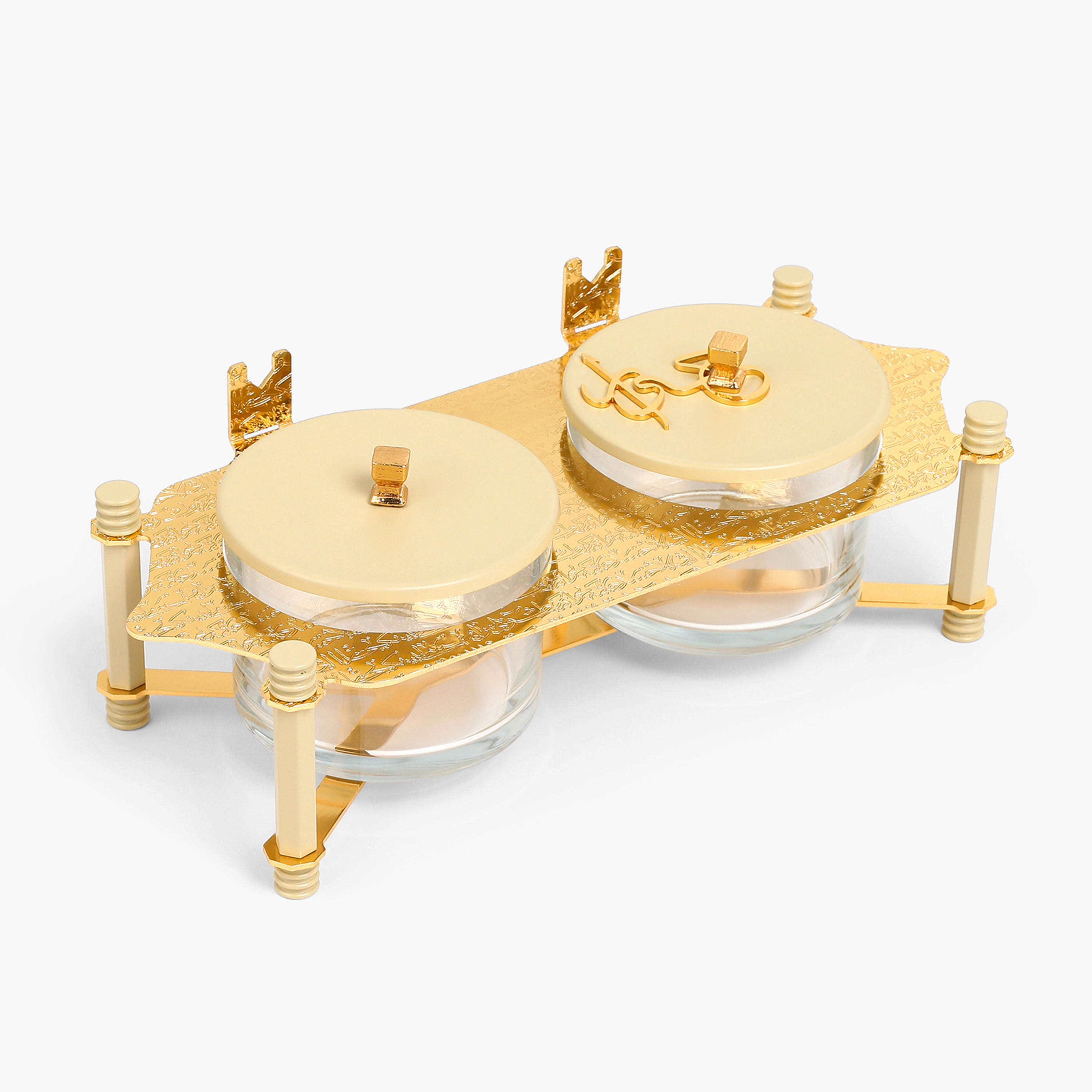 وعاء تقديم المكسرات بغطاء وصينية جوار من أوتانتيك-household-dining-serveware-chipsanddip-image-1