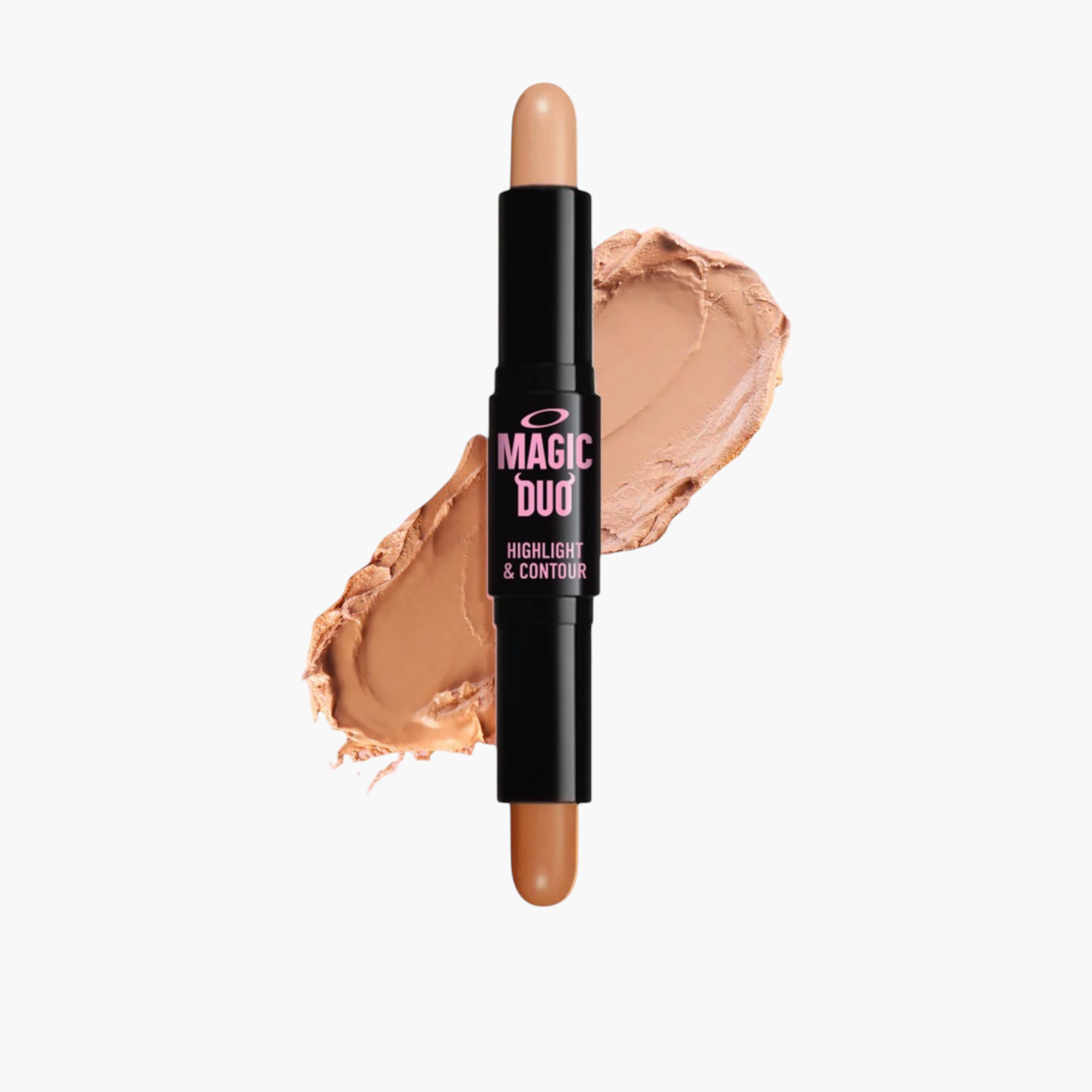 Rude Magic Duo Highlight and Contour Stick - 4.5 gms-beautyandpersonalcare-makeup-face-highlighters-image-1