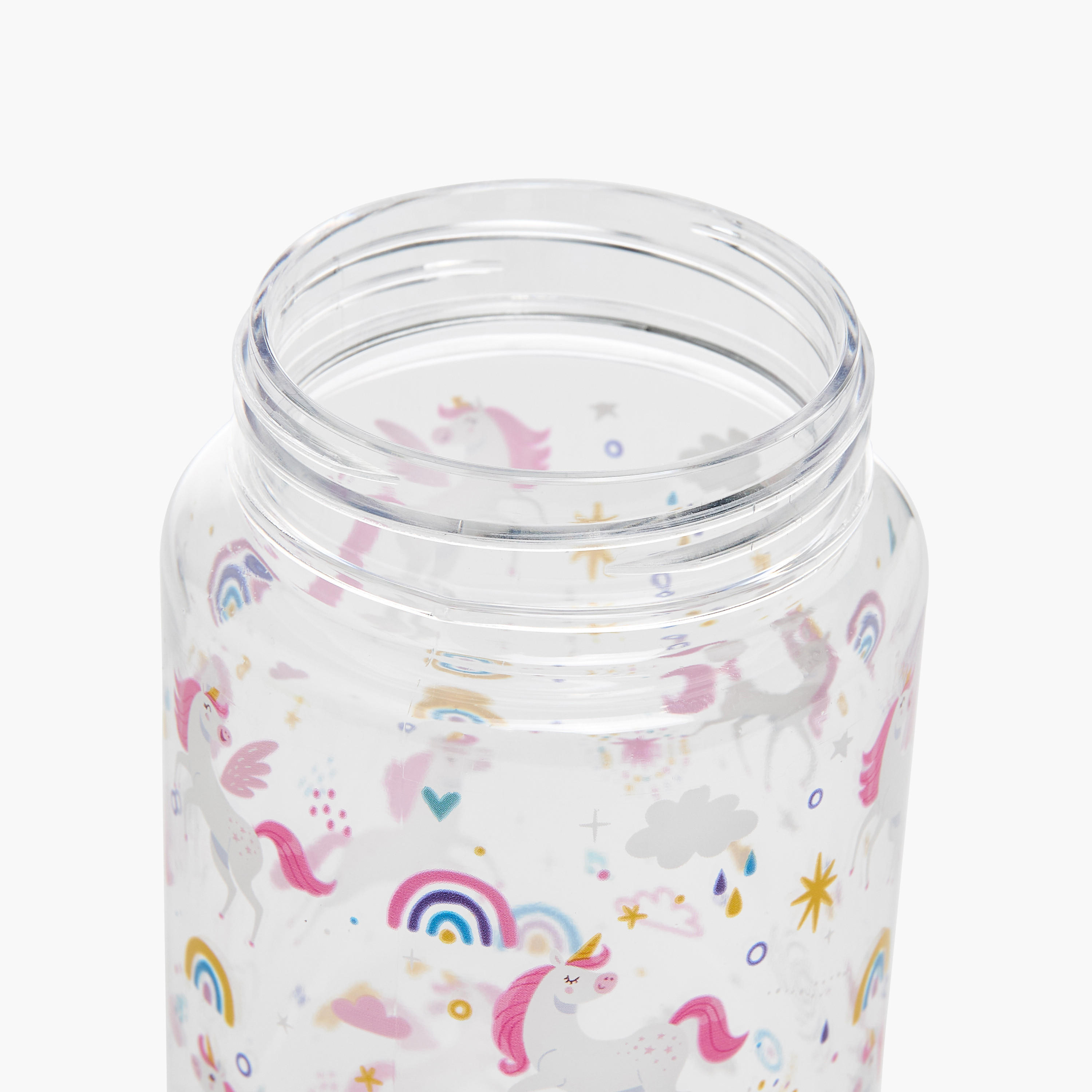 Manna Unicorn Plastic Water Bottle with Sipper and Name Tag Hanger – 440 ml-school-waterbottles-image-6