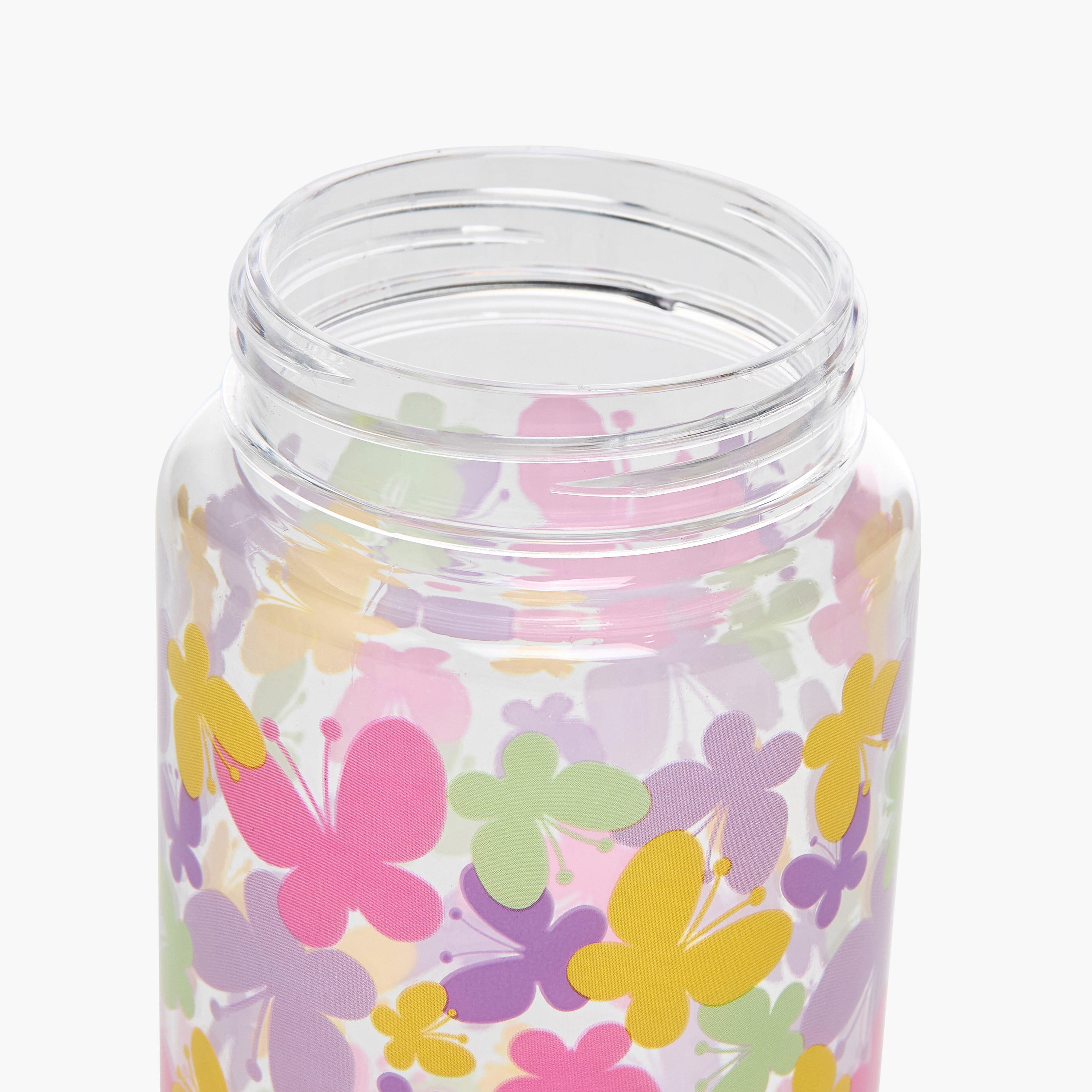 Manna Butterfly Plastic Water Bottle with Sipper and Name Tag Hanger – 440 ml-school-waterbottles-image-6