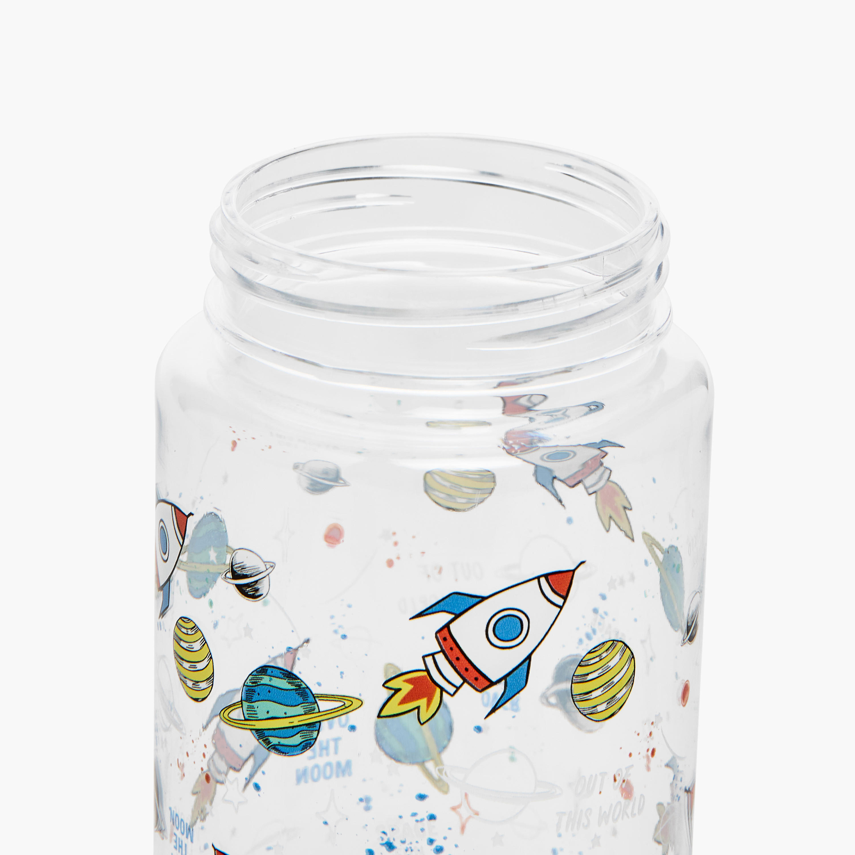 Manna Rocket Plastic Water Bottle with Sipper and Name Tag Hanger – 440 ml-school-waterbottles-image-6