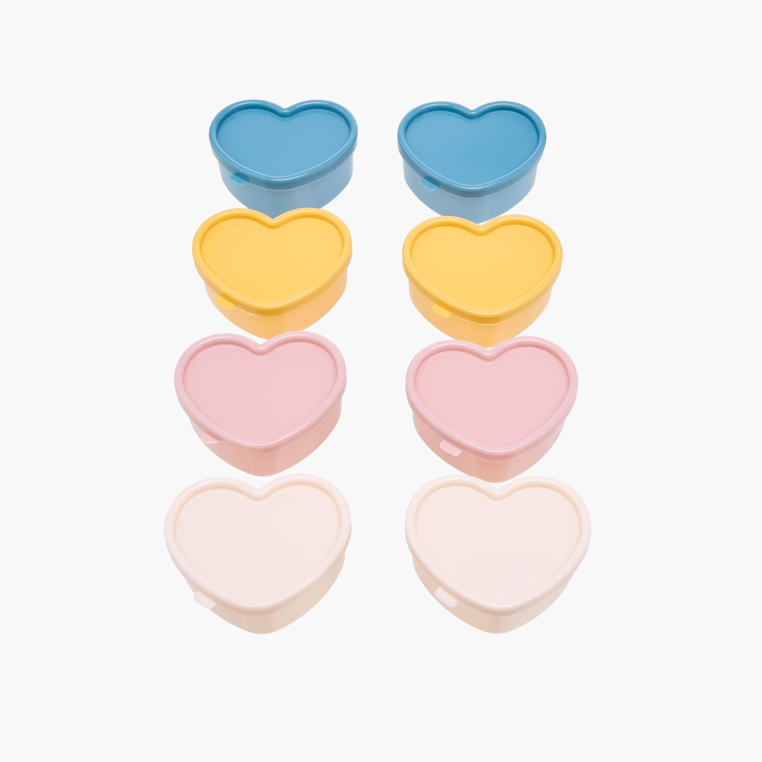 Core Kitchen 8-Piece Heart-Shaped Mini Condiment Container Set-school-lunchessentials-lunchboxes-image-1