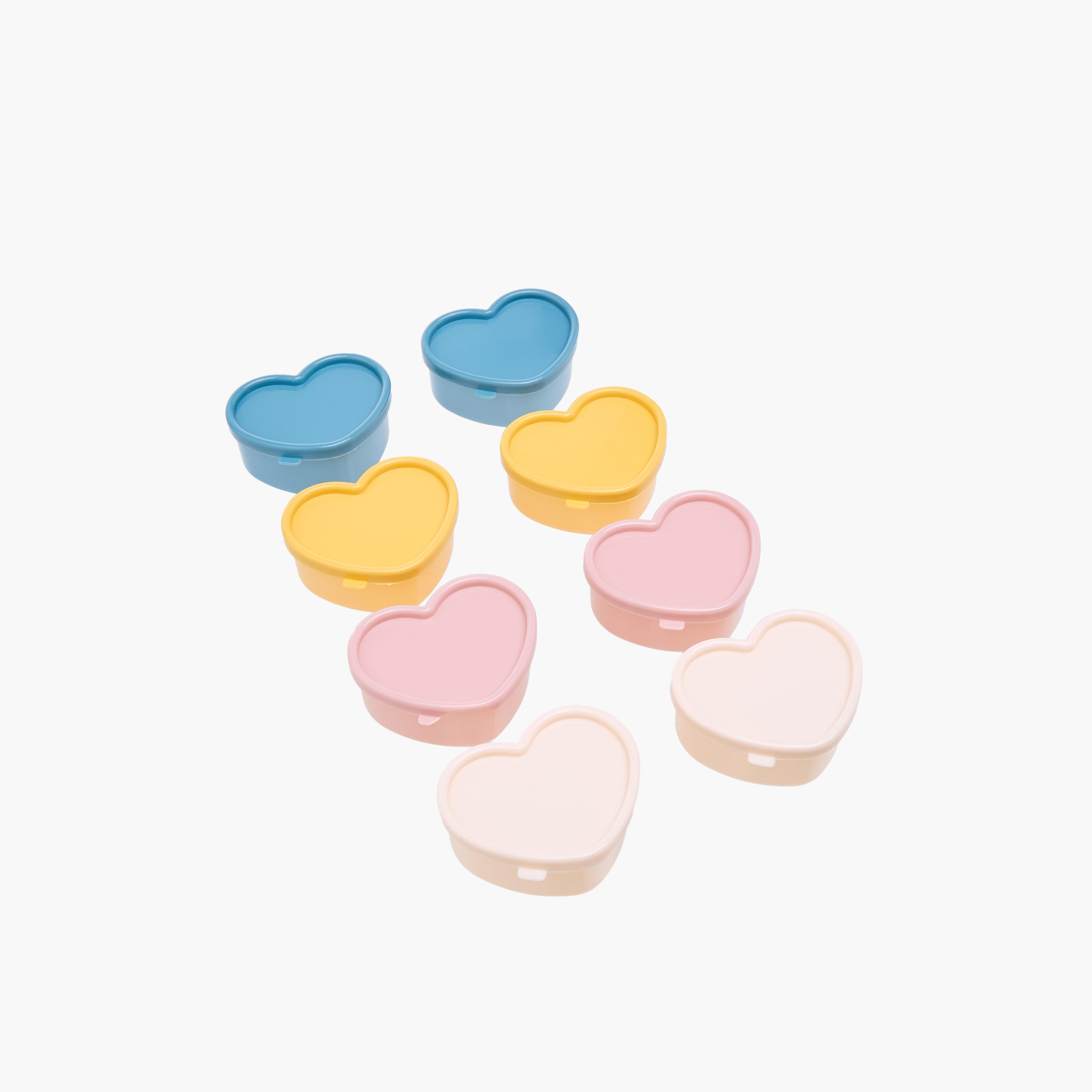 Core Kitchen 8-Piece Heart-Shaped Mini Condiment Container Set-school-lunchessentials-lunchboxes-image-2