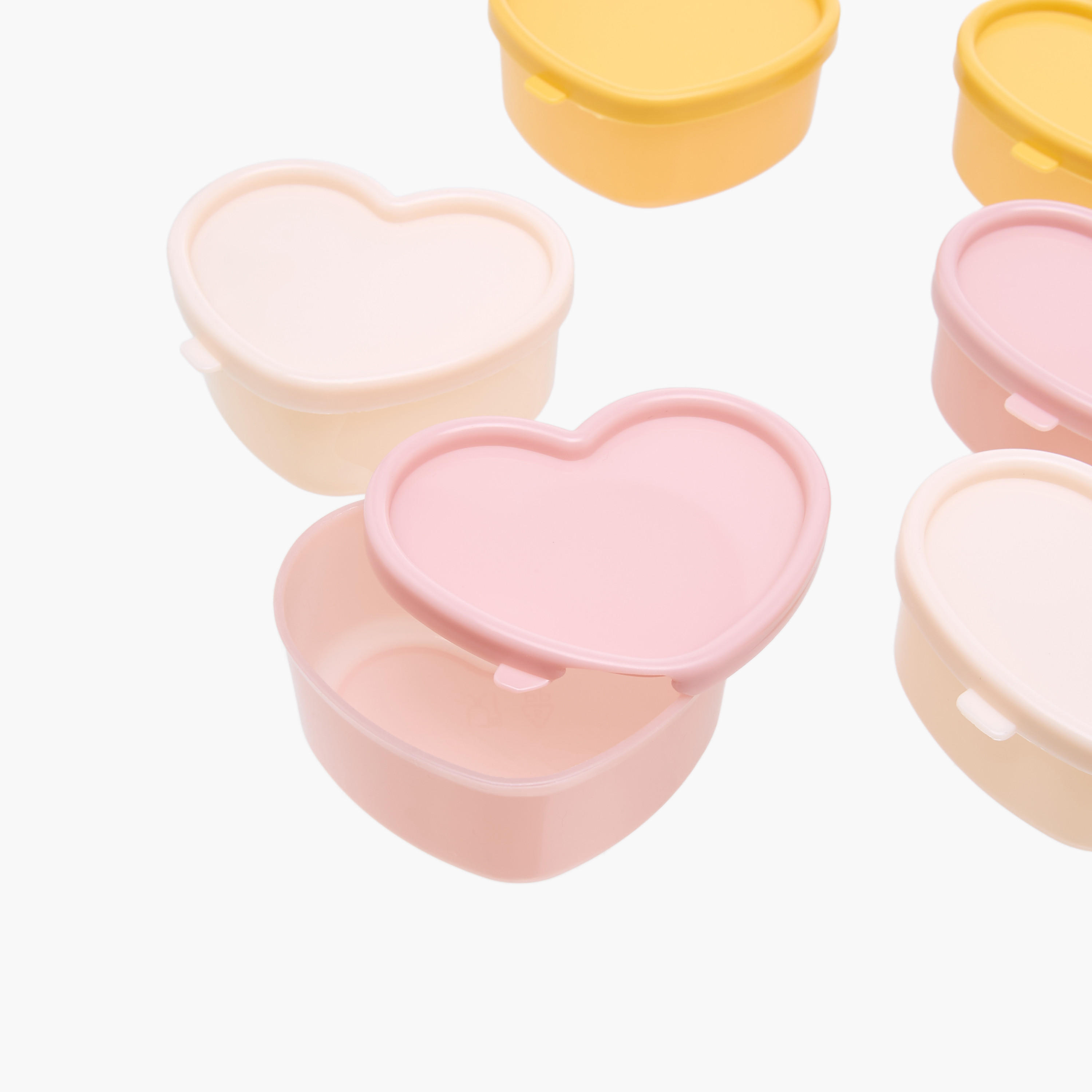 Core Kitchen 8-Piece Heart-Shaped Mini Condiment Container Set-school-lunchessentials-lunchboxes-image-3