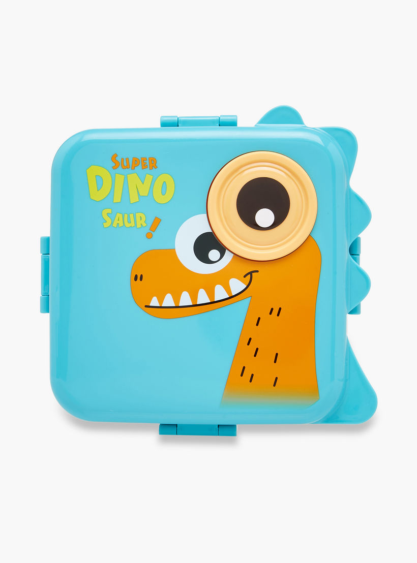 صندوق غداء مقسم بطبعات ديناصور وملعقة-school-lunchessentials-lunchboxes-image-3