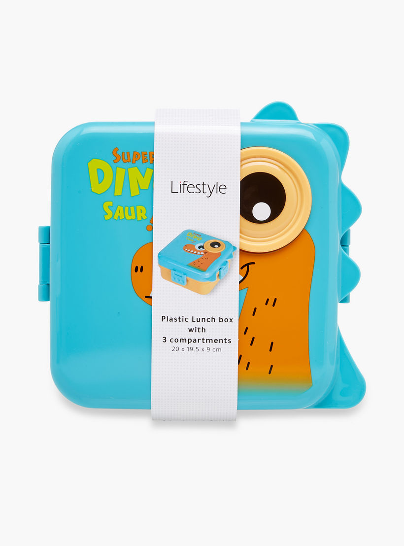 صندوق غداء مقسم بطبعات ديناصور وملعقة-school-lunchessentials-lunchboxes-image-7