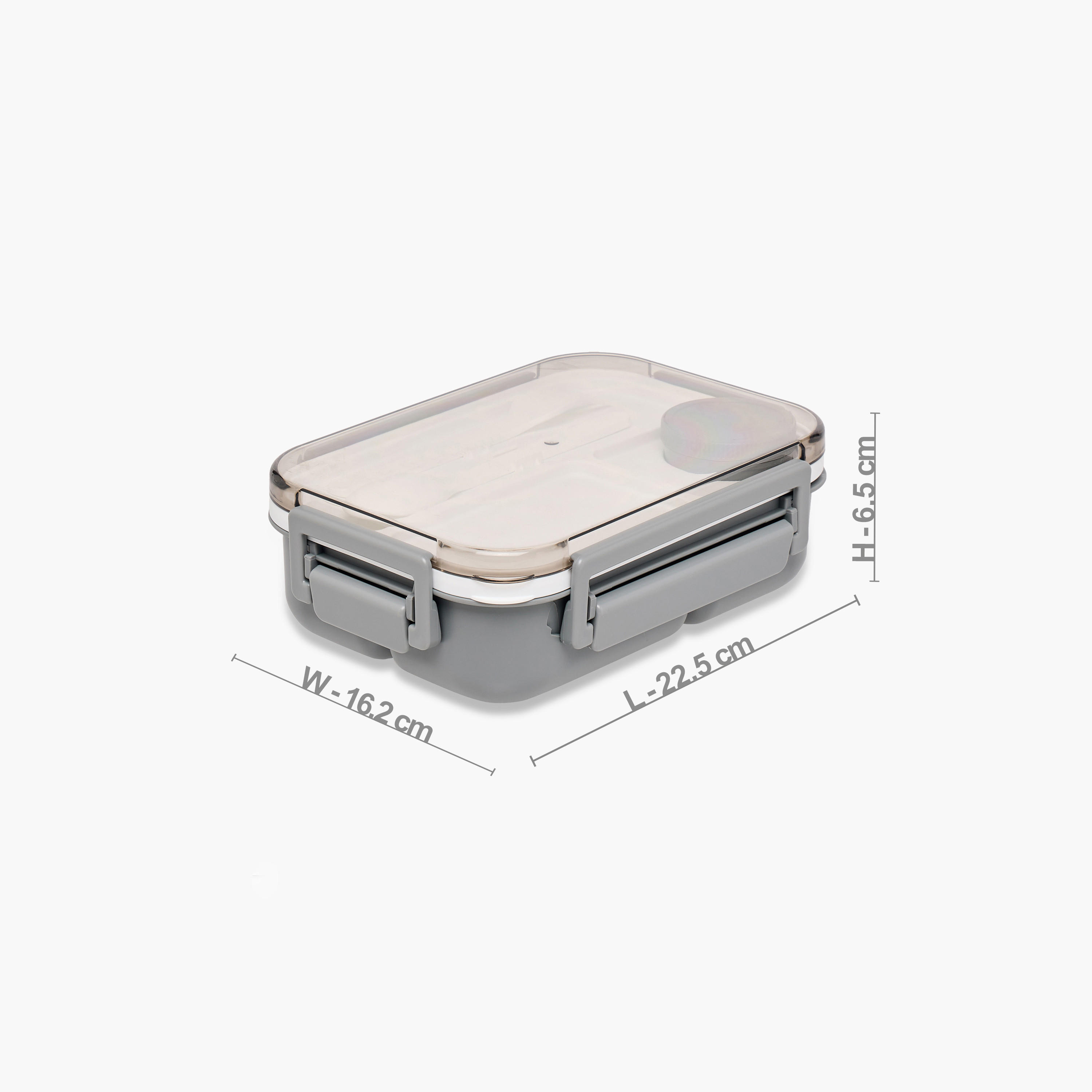 Solid Sectioned Lunch Box with Cutlery-school-lunchessentials-lunchboxes-image-2