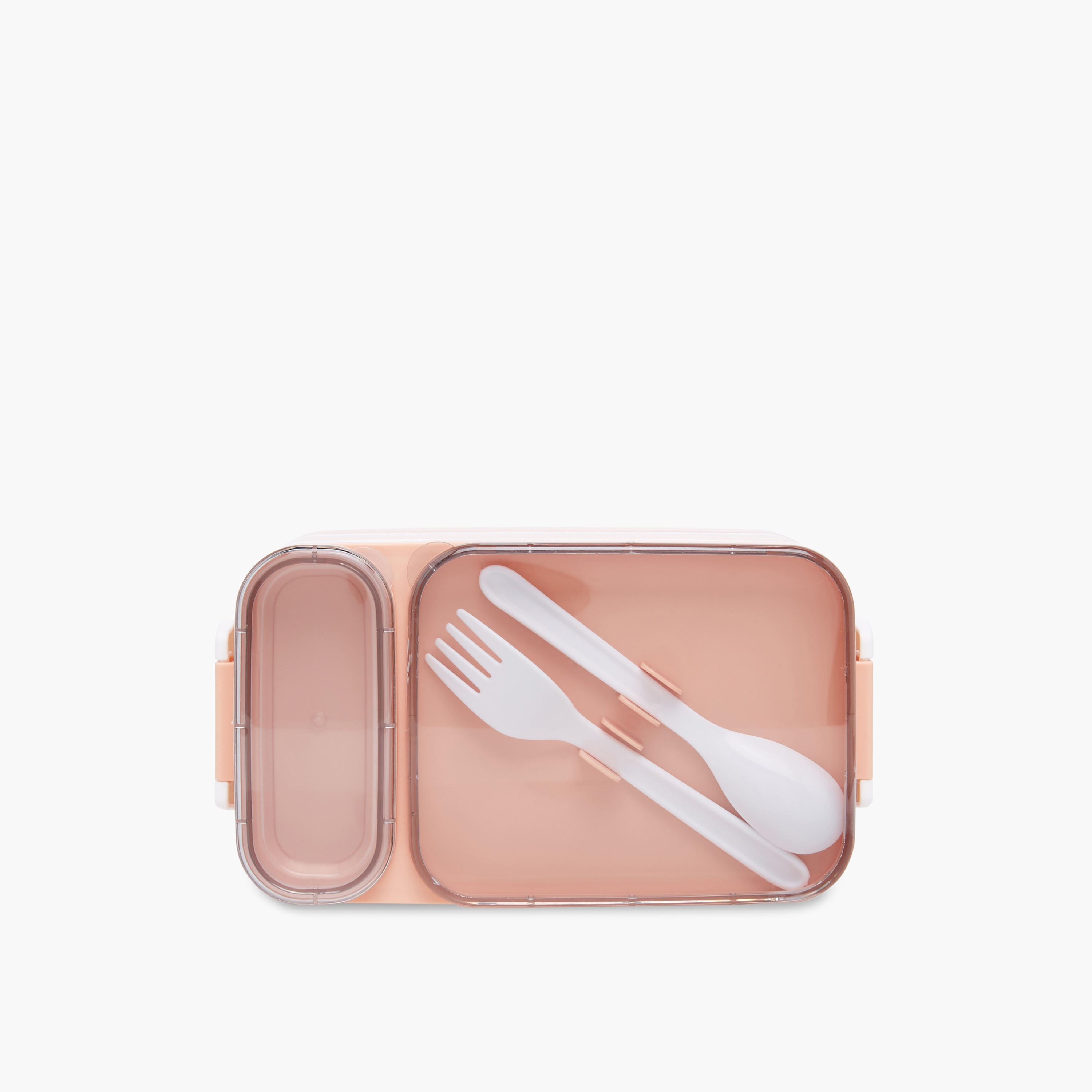 Solid 3-Compartment Lunch Box with Spoon and Fork - 1.6 L-school-lunchessentials-lunchboxes-image-3