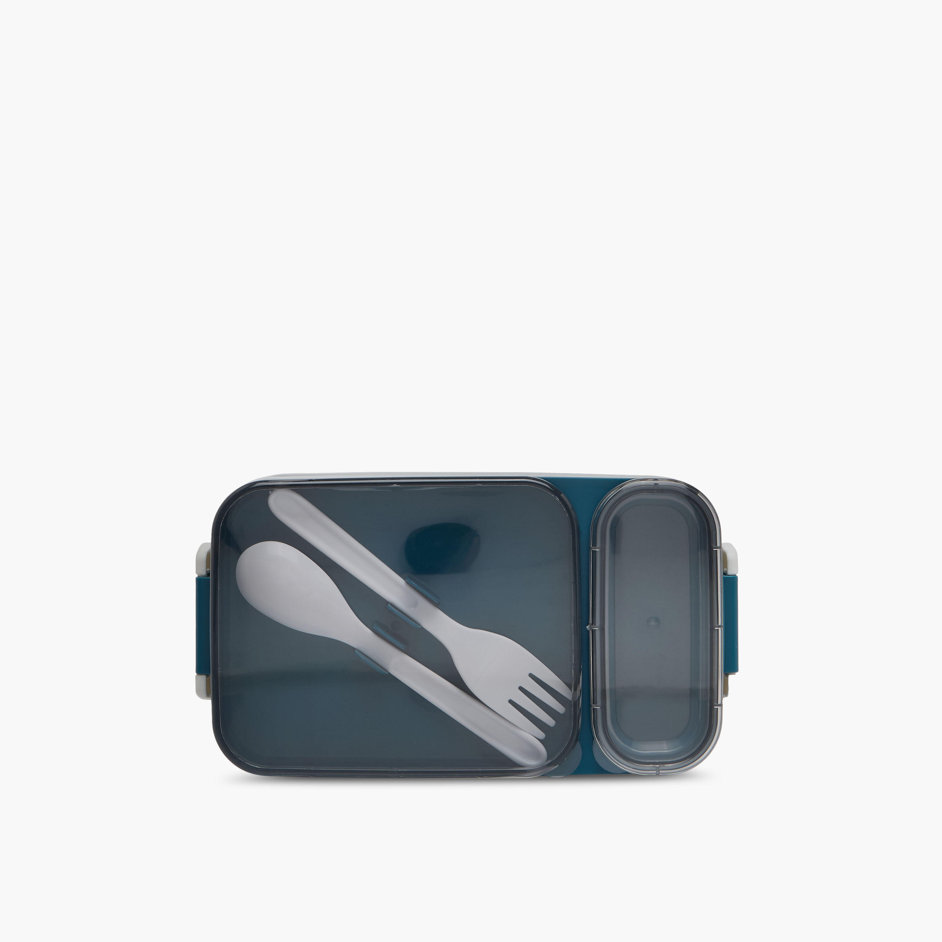 Solid 2-Compartment Lunch Box with Cutlery-school-lunchessentials-lunchboxes-image-3