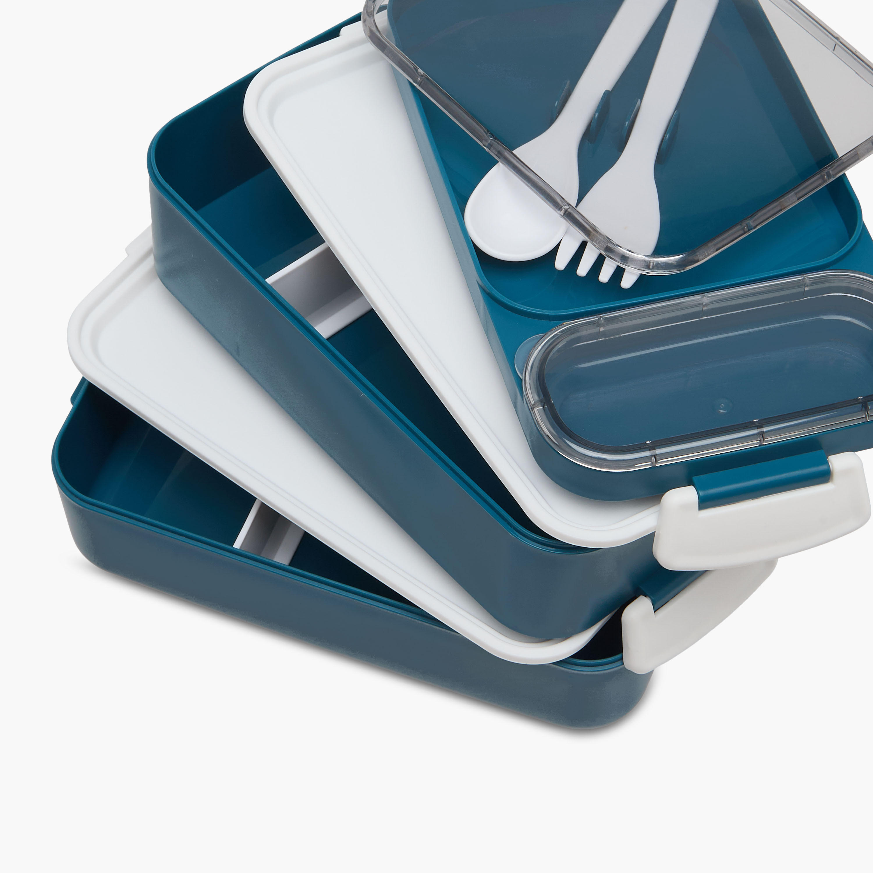 Solid 2-Compartment Lunch Box with Cutlery-school-lunchessentials-lunchboxes-image-5