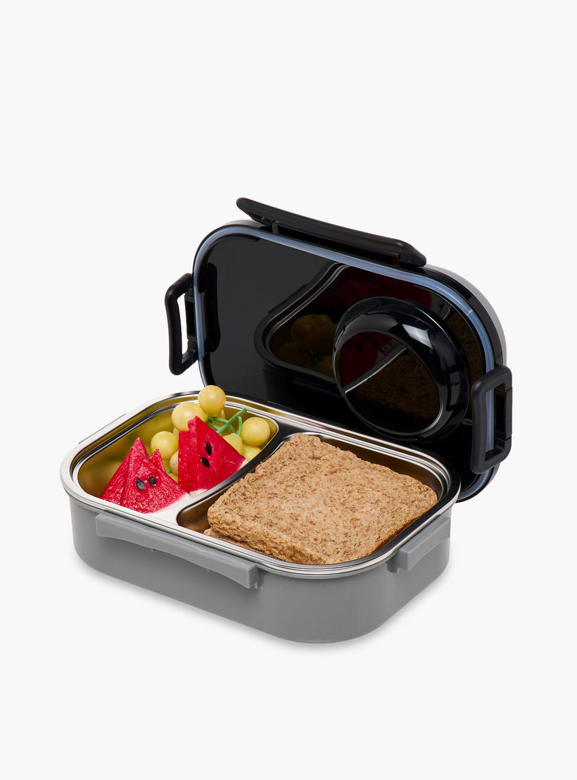 صندوق غداء ستانلس ستيل بقسمين مع ملعقة وشوكة - 1 لتر-school-lunchessentials-lunchboxes-image-8