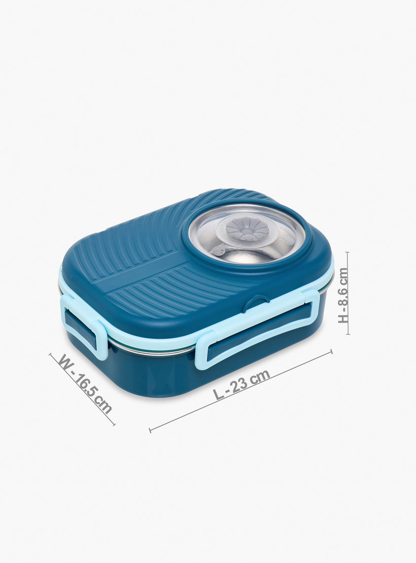 Stainless Steel 3-Compartment Lunch Box with Cutlery - 1 L-school-lunchessentials-lunchboxes-image-9