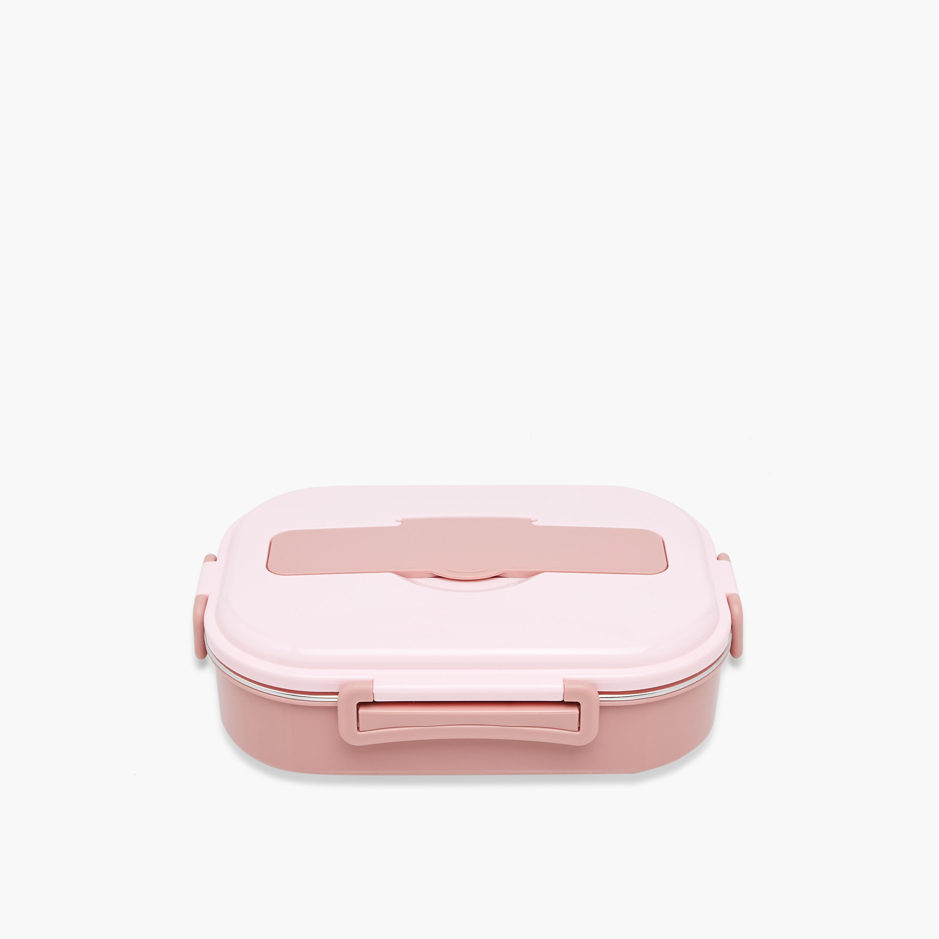 Solid 4-Compartment Stainless Steel Lunch Box with Cutlery - 1100 ml-school-lunchessentials-lunchboxes-image-2