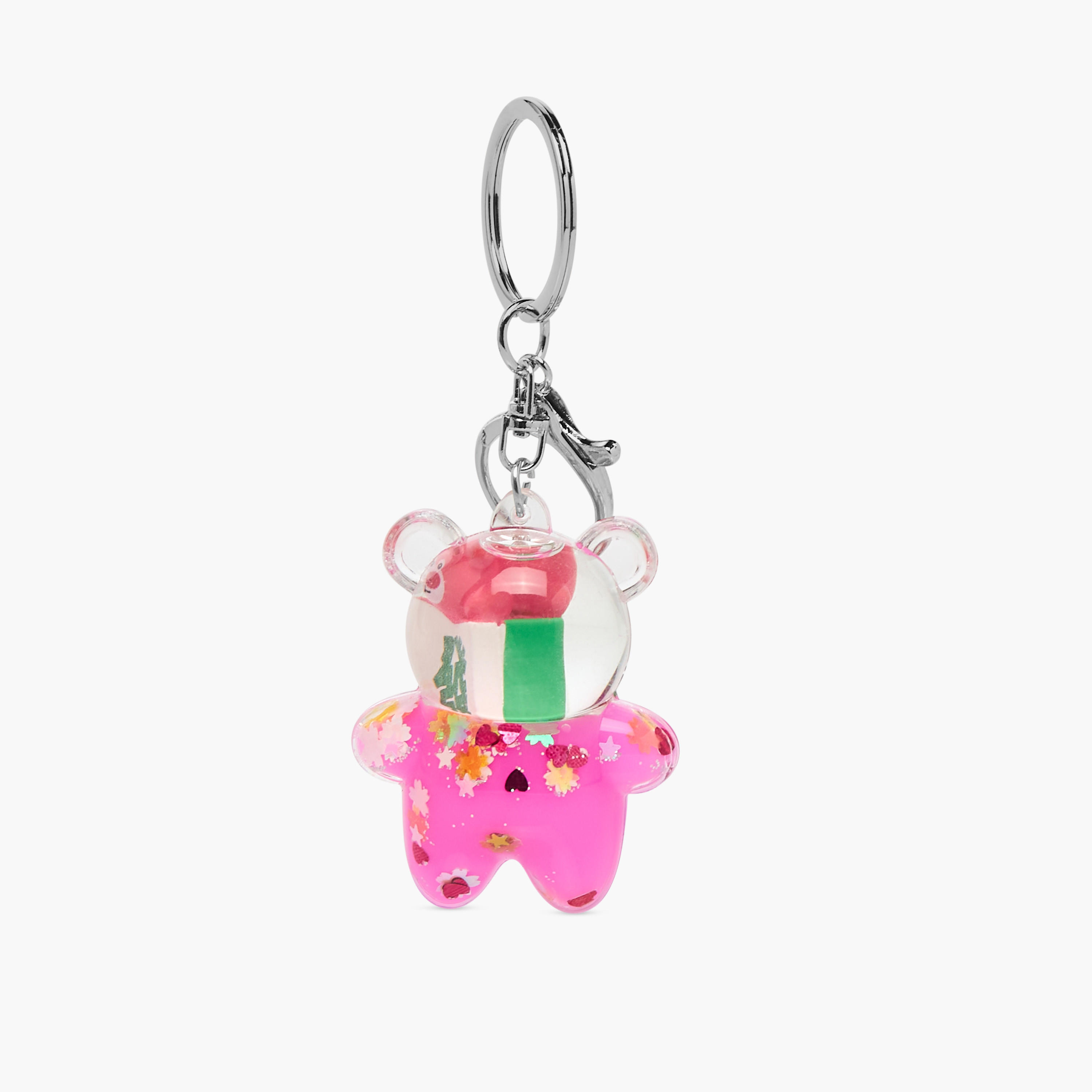 Floating Glitter Bear Keyring with Lobster Hook-girls-accessories-keyringsandbagcharms-image-1