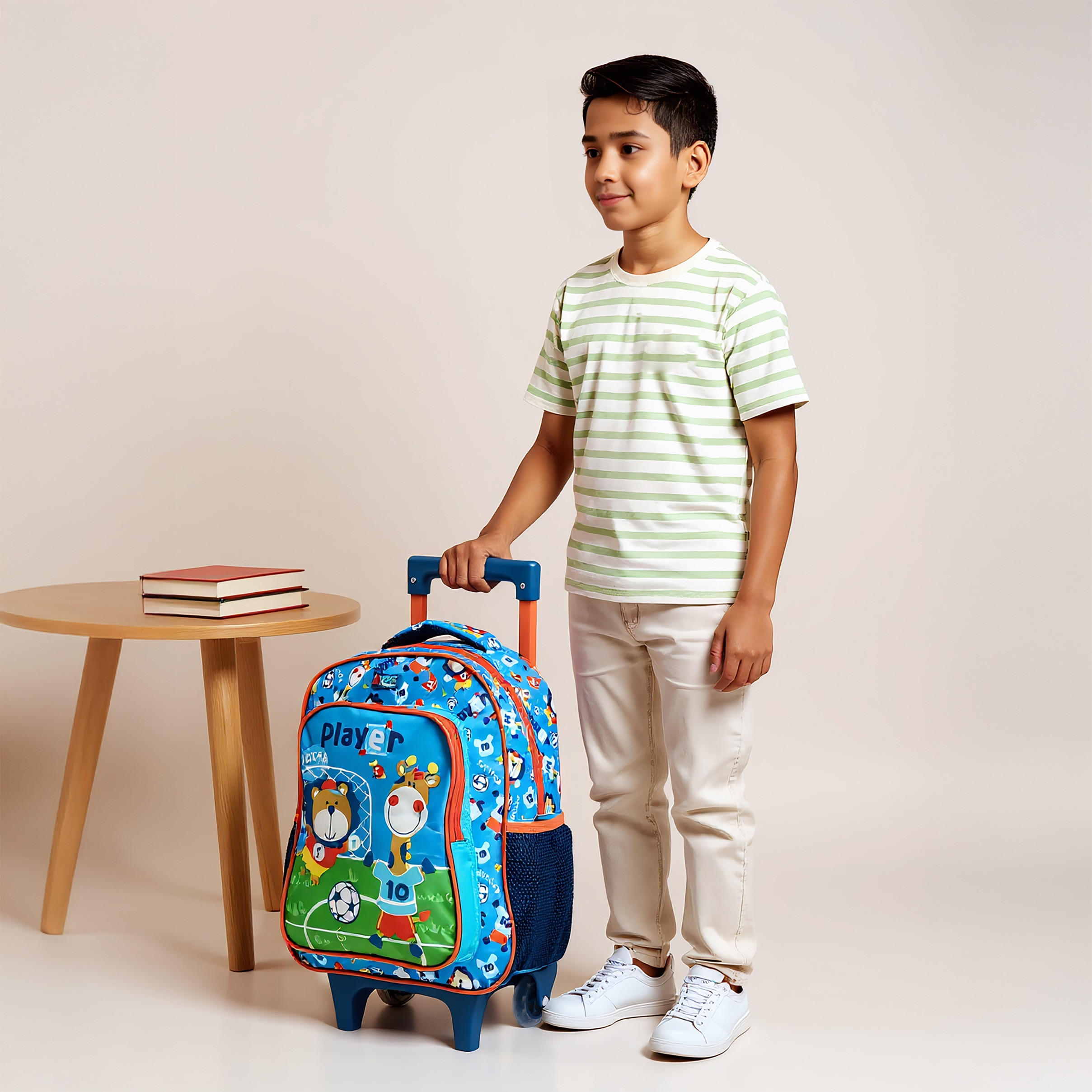 MUST 3-Piece Animal Print 12-inch Trolley Backpack Set - 27x10x31 cms-school-bagsandbackpacks-trolleybags-image-2