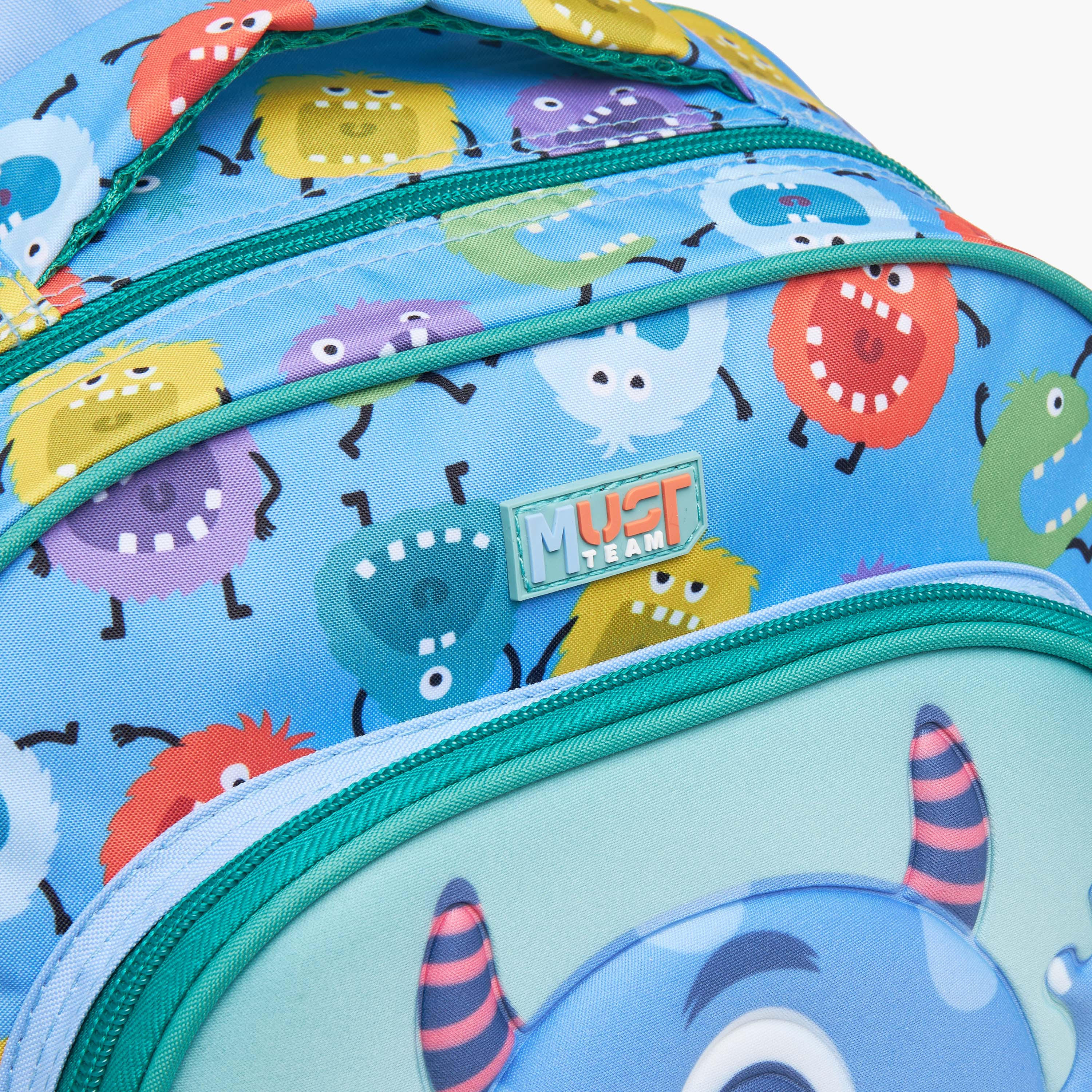 MUST Printed 3-Piece School Trolley Bag Set for Boys 2-5 Years with Lunch Bag and Pencil Pouch -school-bagsandbackpacks-trolleybags-image-10