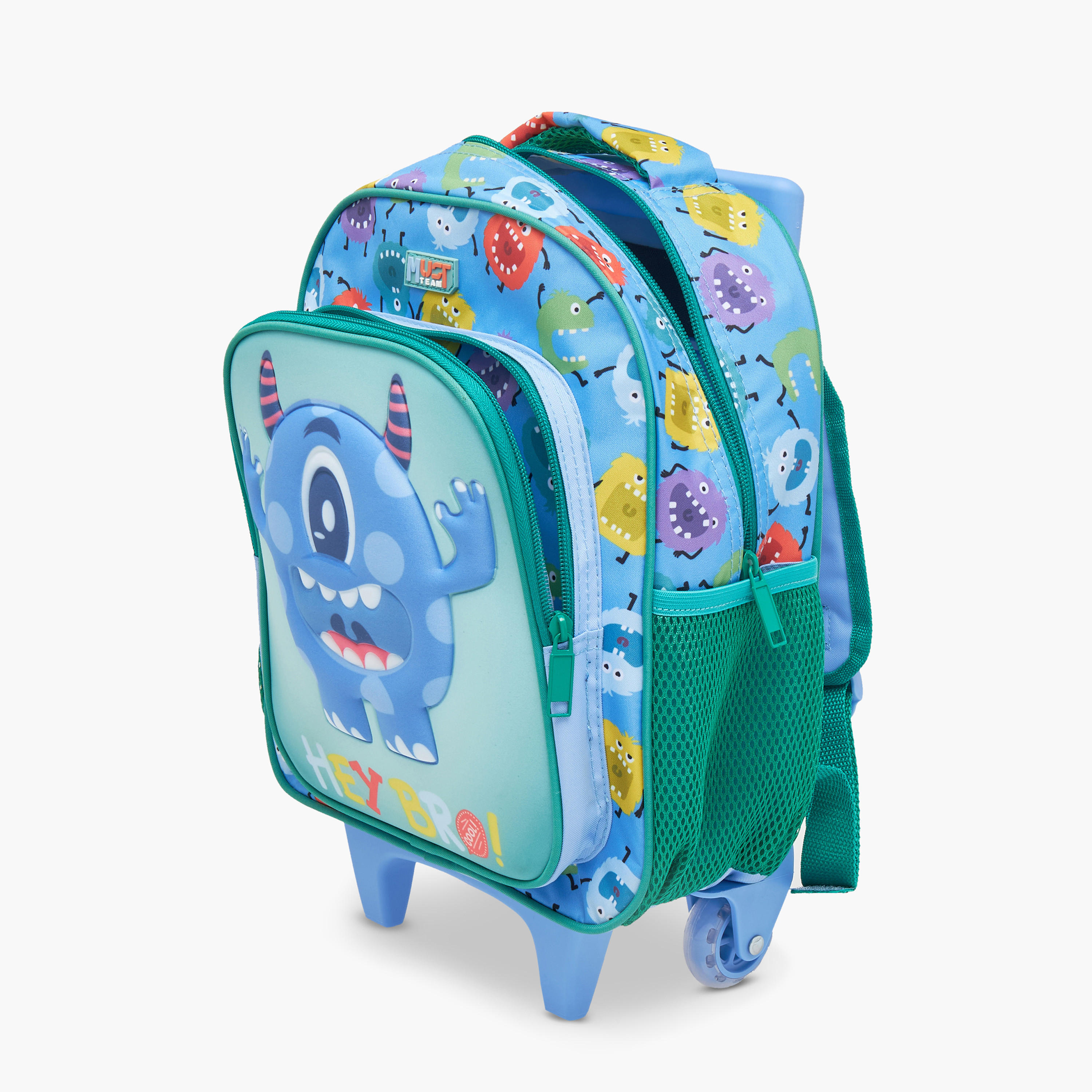 MUST Printed 3-Piece School Trolley Bag Set for Boys 2-5 Years with Lunch Bag and Pencil Pouch -school-bagsandbackpacks-trolleybags-image-14