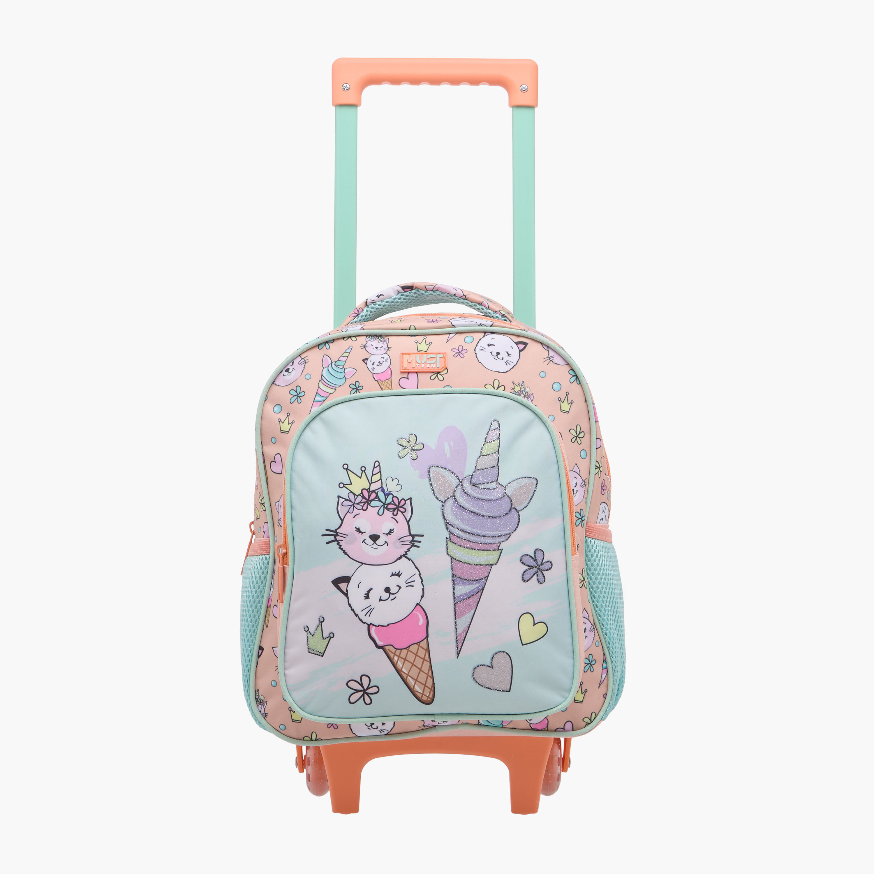 MUST Cats 3-Piece School Trolley Bag Set for Girls 2-5 Years with Lunch Bag and Pencil Pouch -school-bagsandbackpacks-trolleybags-image-3