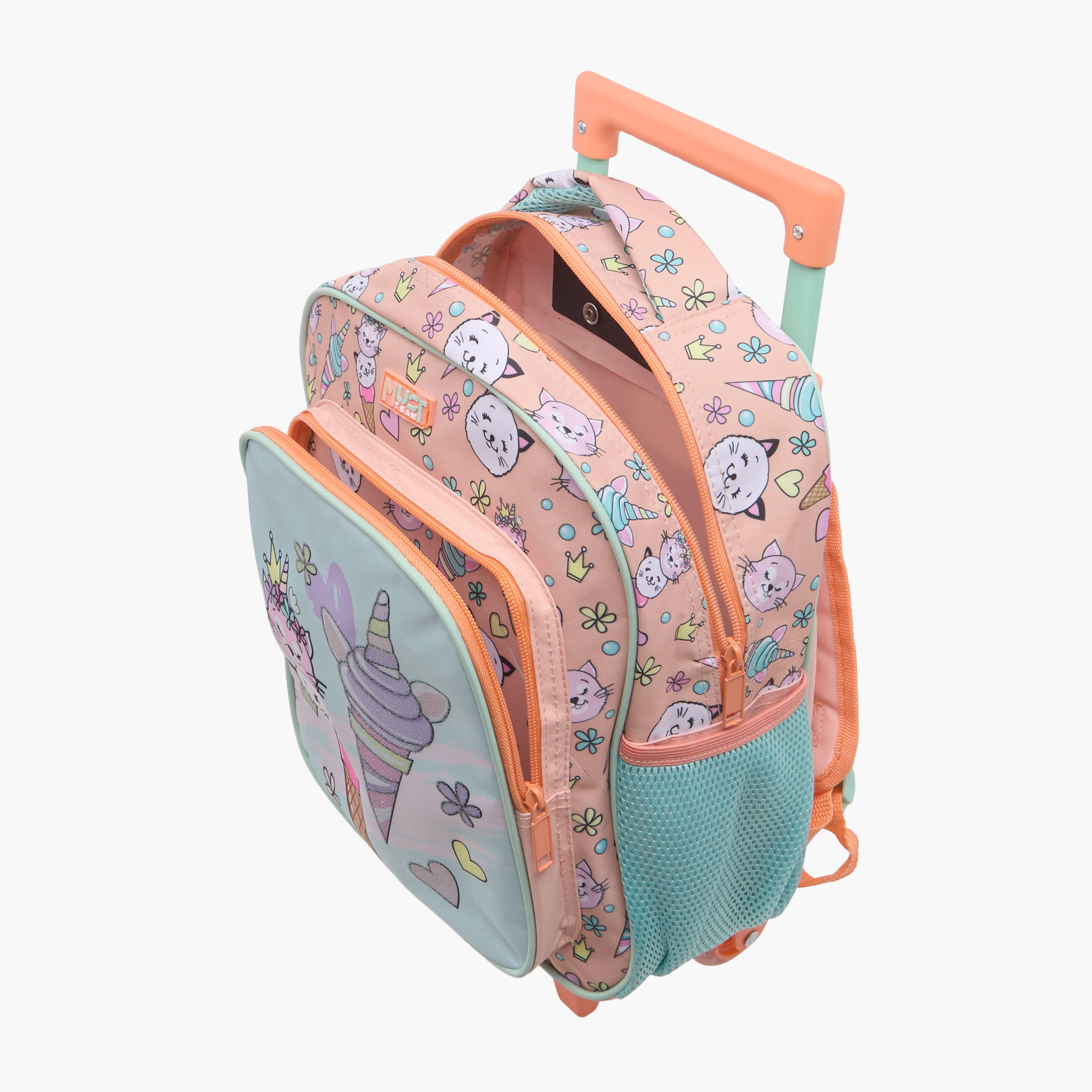 MUST Cats 3-Piece School Trolley Bag Set for Girls 2-5 Years with Lunch Bag and Pencil Pouch -school-bagsandbackpacks-trolleybags-image-6