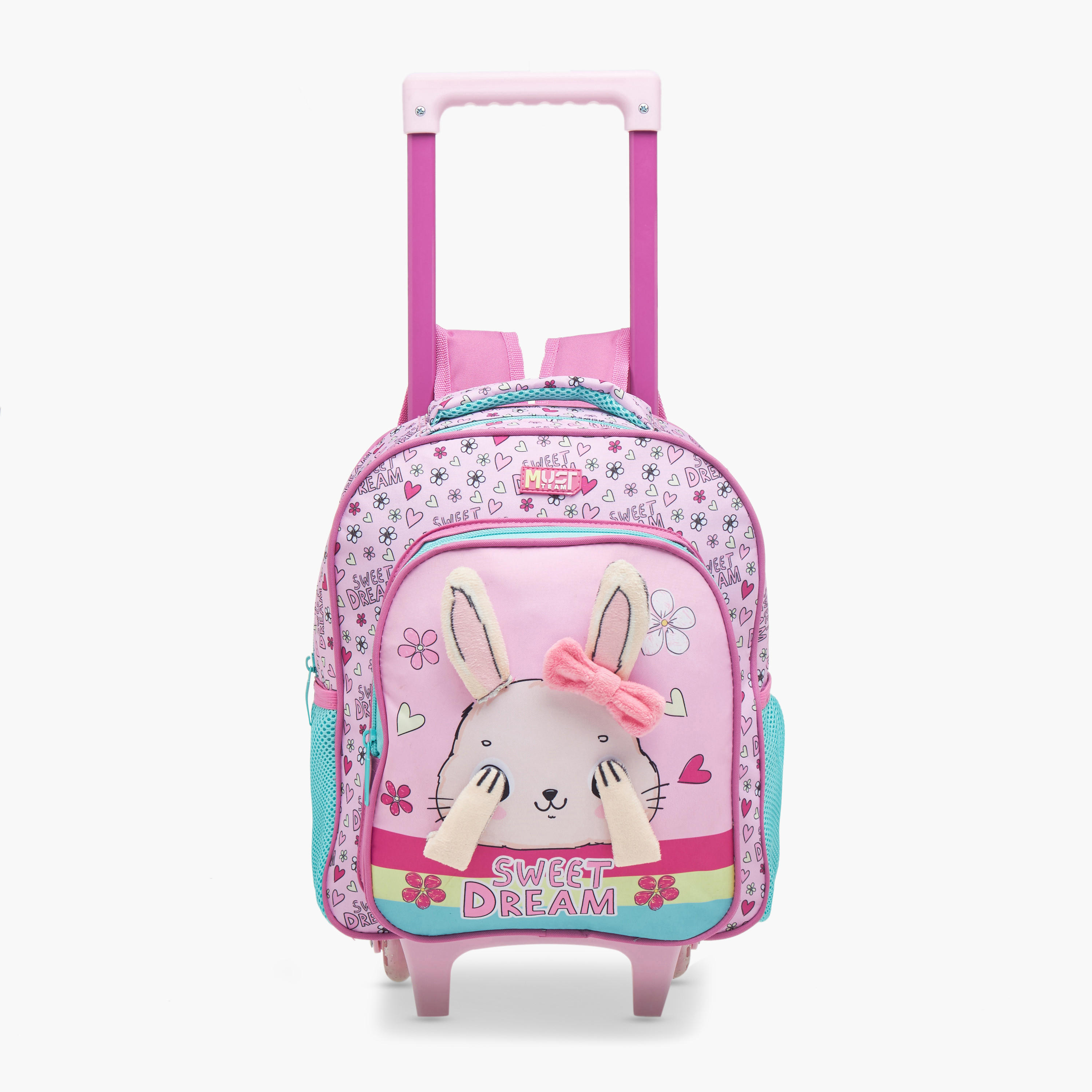 MUST Animal Print 3-Piece School Trolley Bag Set for Girls 2-5 Years with Lunch Bag and Pencil Pouch -school-bagsandbackpacks-trolleybags-image-8
