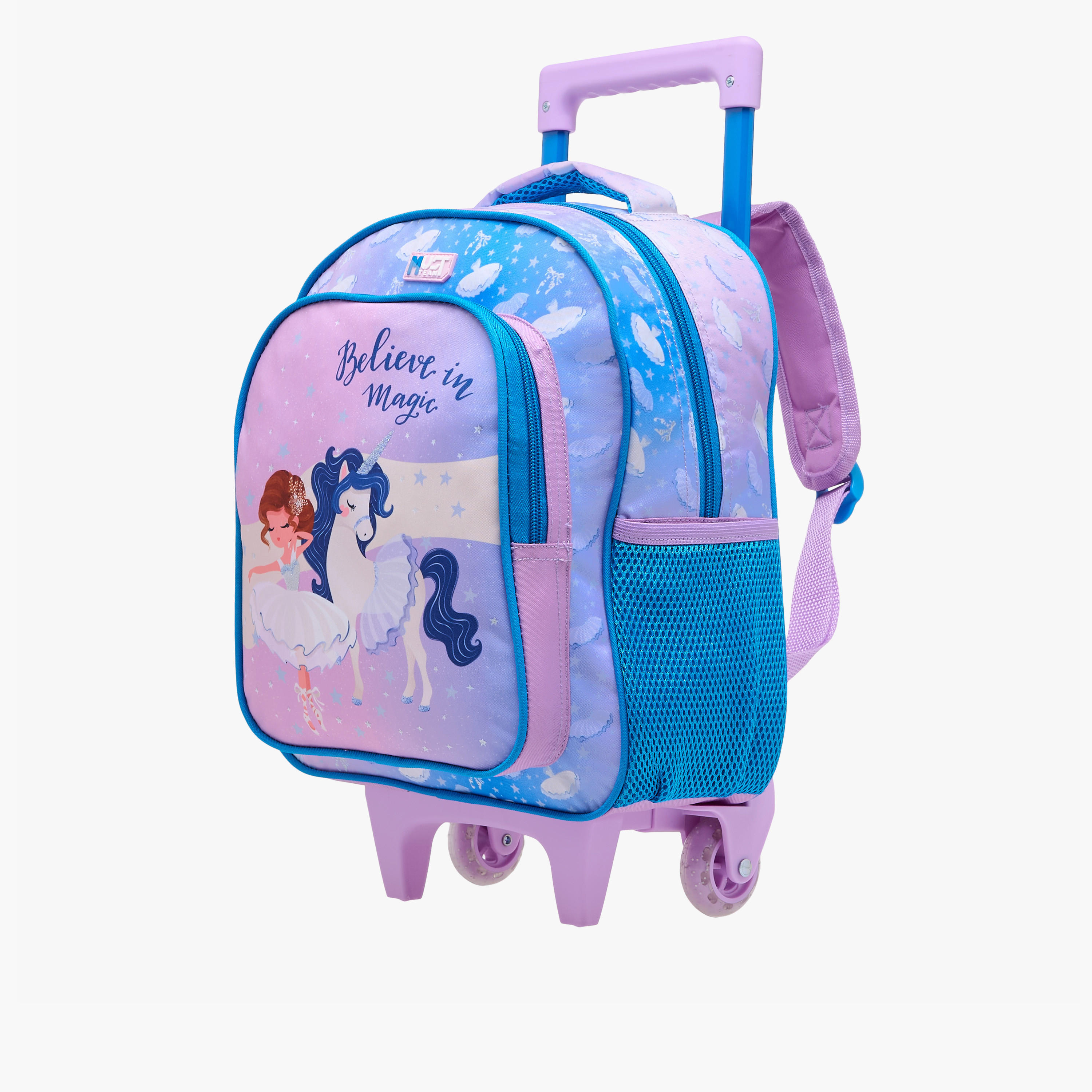 MUST Printed 3-Piece School Trolley Bag Set for Girls 2-5 Years with Lunch Bag and Pencil Pouch -school-bagsandbackpacks-trolleybags-image-11